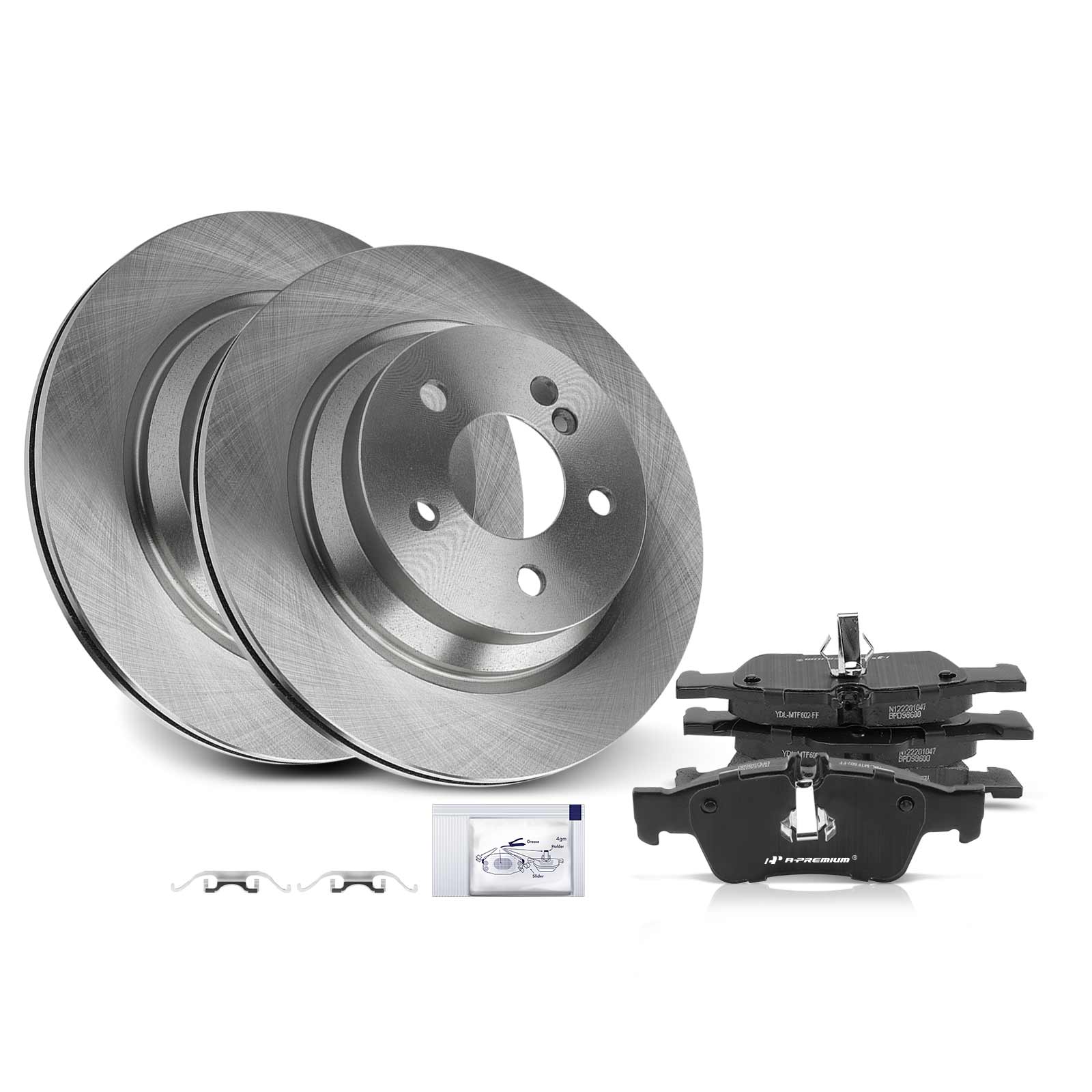 AM Brake Disc and Pad Kit SKU PRMAPBRPR543PG OEM R34247 P986-12135063 PRT5543-3