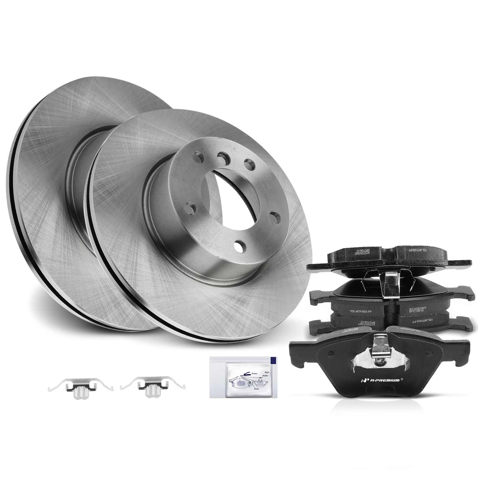 AM Brake Disc and Pad Kit SKU PRMAPBRPR550PG OEM R34312 P1061-30110611 PRT5861