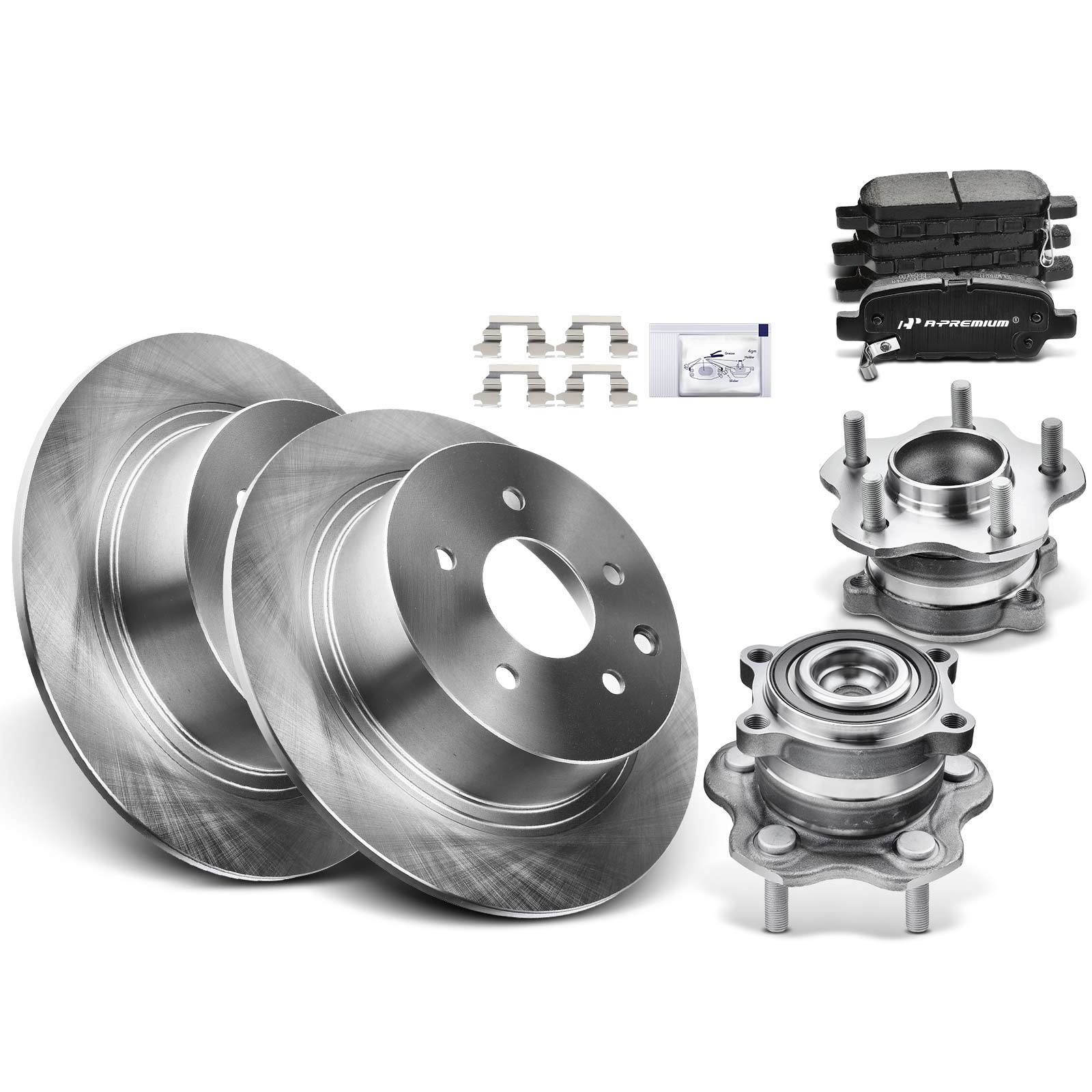 AM Brake Disc and Pad Kit SKU PRMAPBRPR615 OEM R31312 P905 KOE098 BSX70108 SC