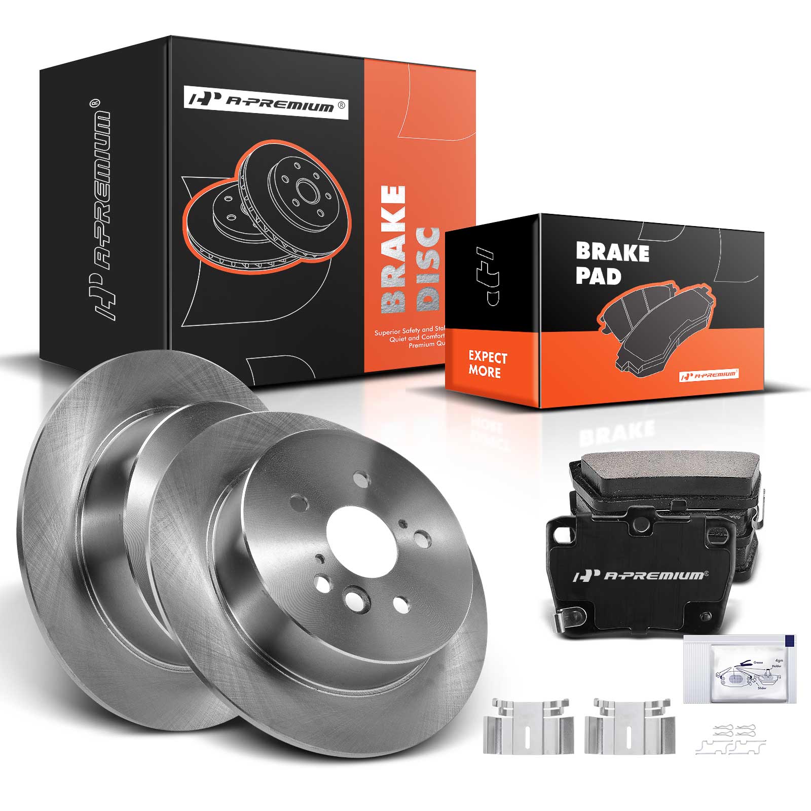 AM Brake Disc and Pad Kit SKU PRMAPBRPR882 OEM R31361-12144134 BR31361 PRT554