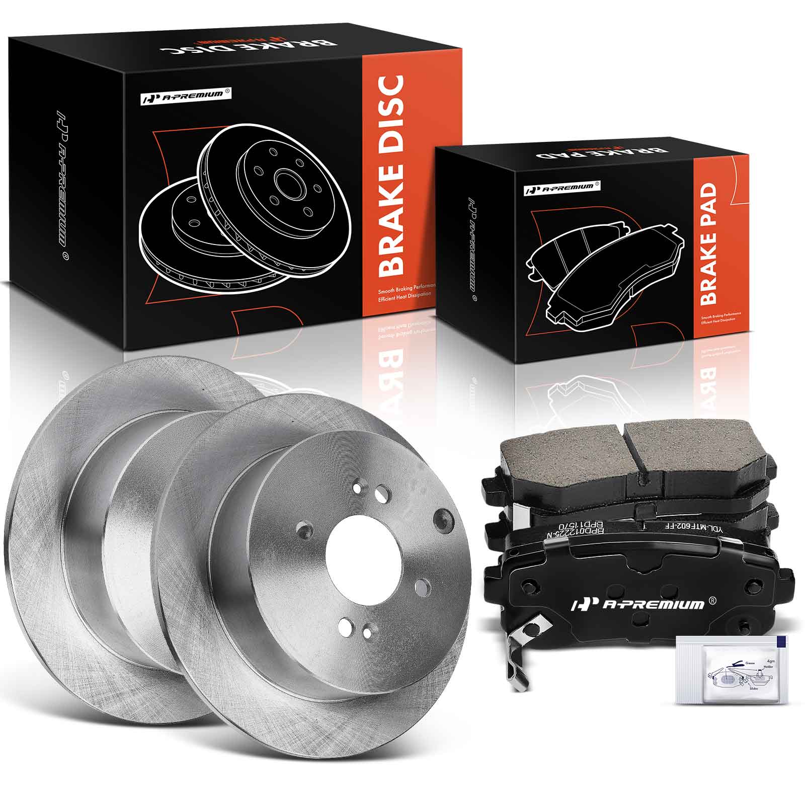 AM Brake Disc and Pad Kit SKU PRMAPBRPR903 OEM R31422-980418R 0833052-980418F