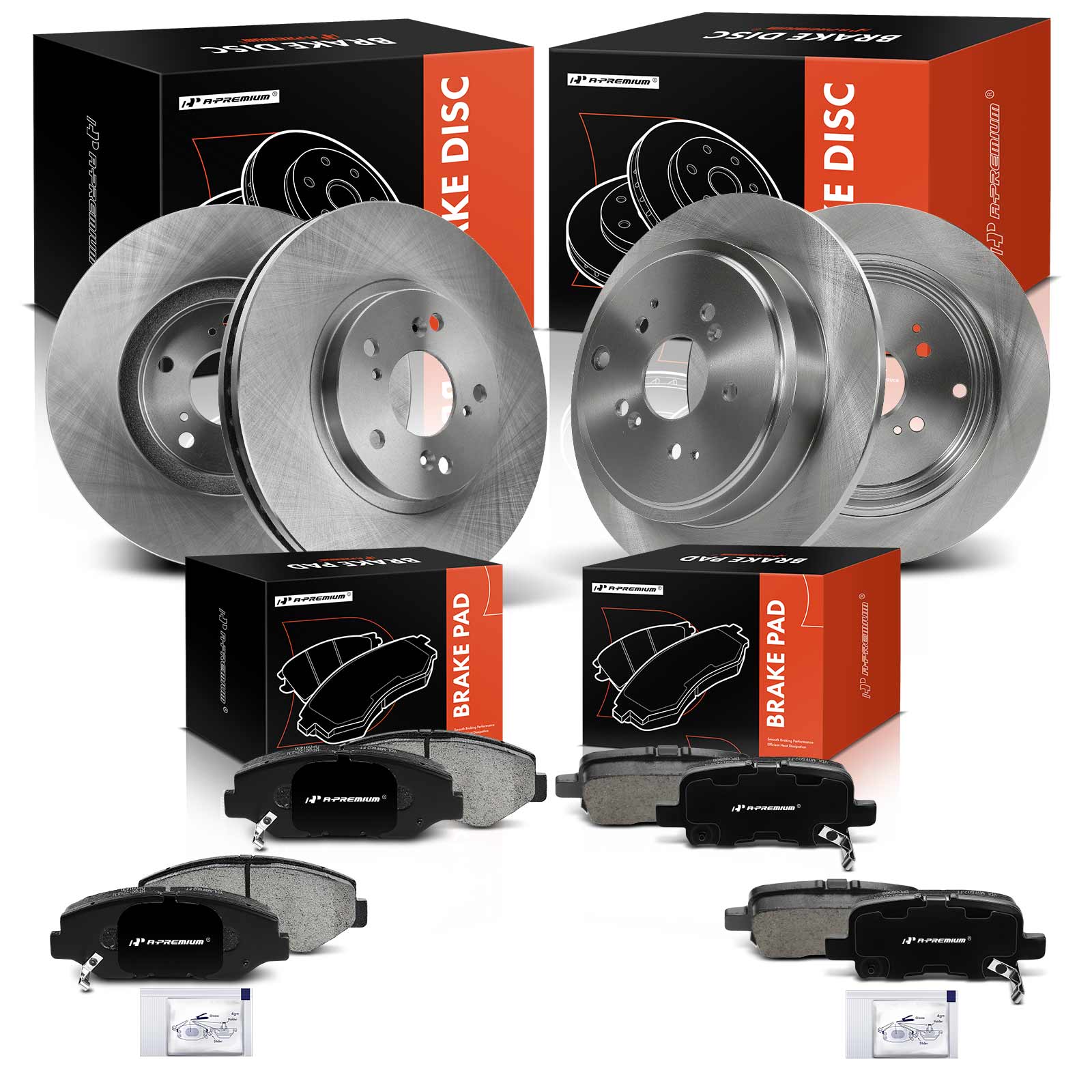 AM Brake Disc and Pad Kit SKU PRMAPBRPR933 OEM R31275 BR31275-0832822-1096795