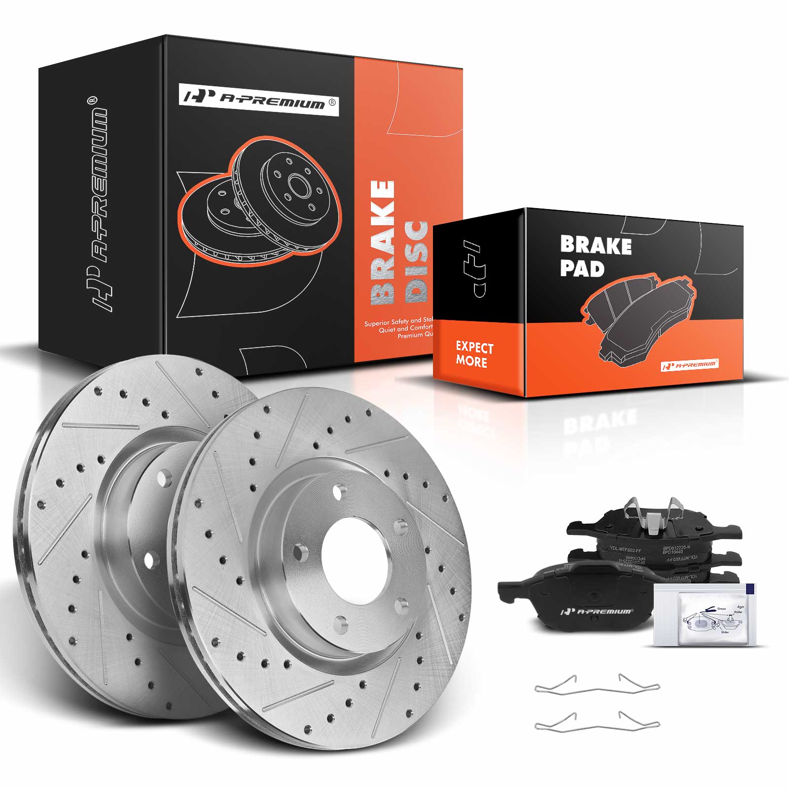 AM Brake Disc and Pad Kit SKU PRMAPBRPS048 OEM S31363-12145069-980283R PRT560