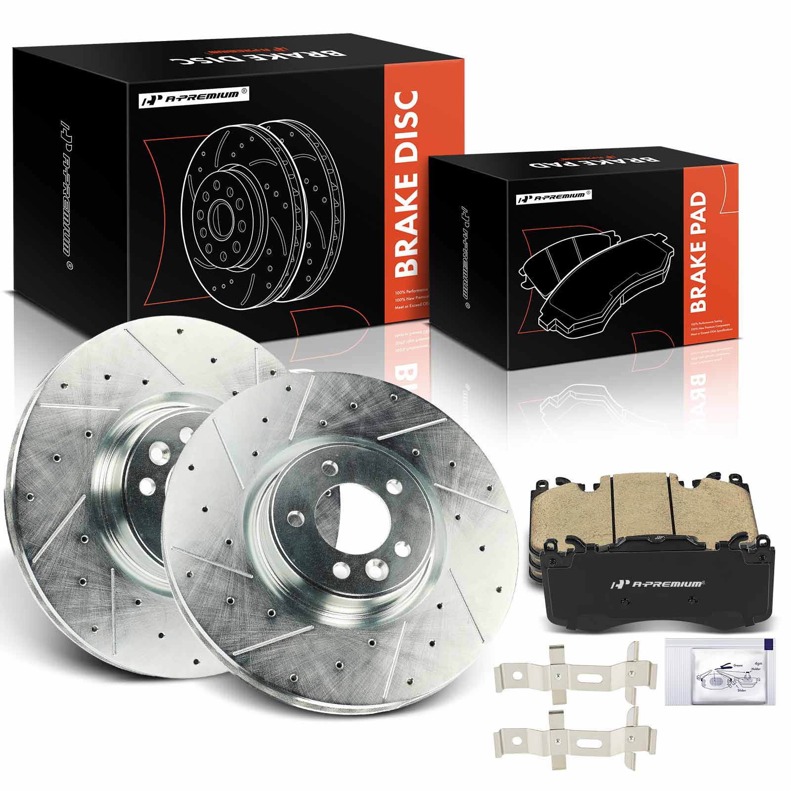 AM Brake Disc and Pad Kit SKU PRMAPBRPS1148 OEM S12122022 D1426 PGD1426M 15511