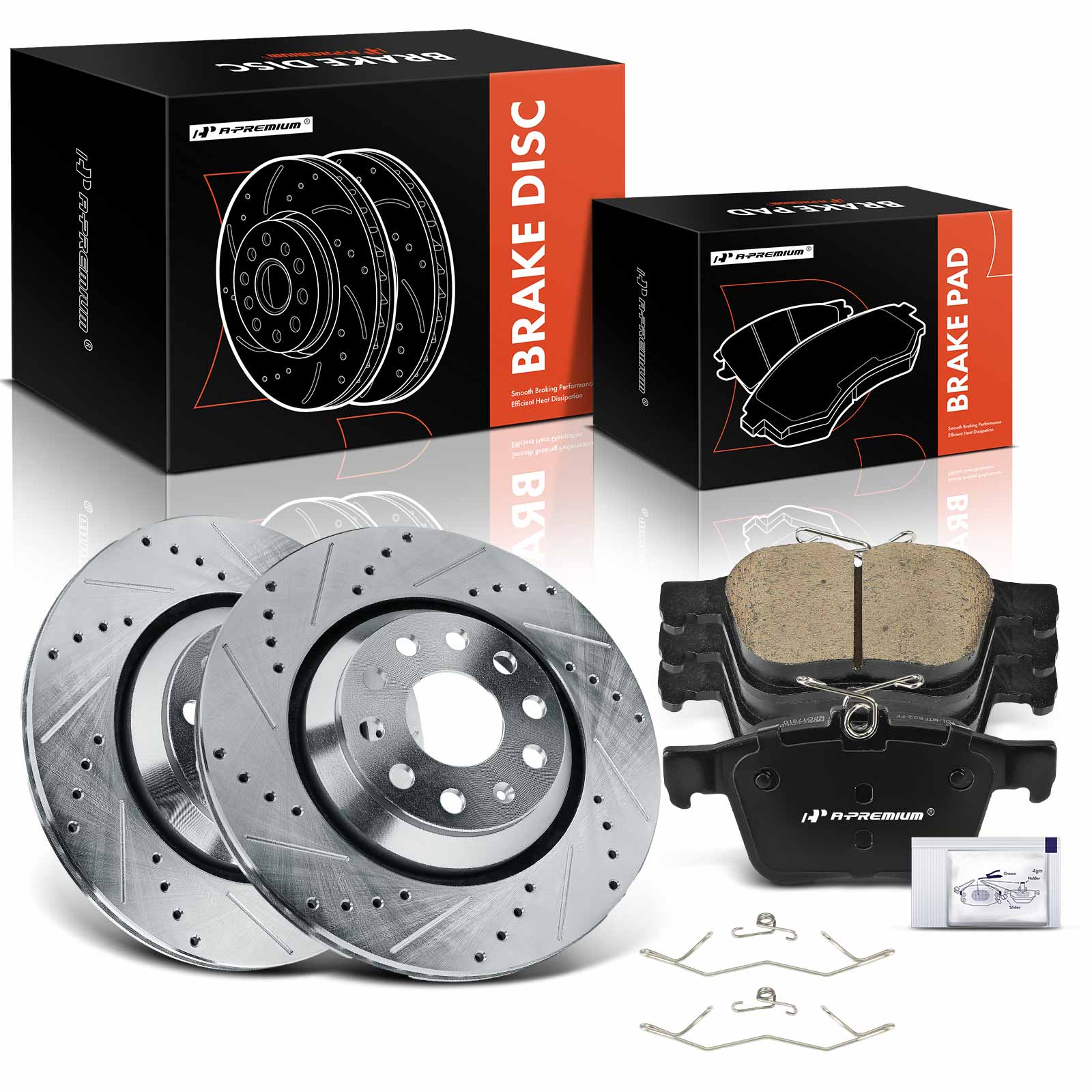 AM Brake Disc and Pad Kit SKU PRMAPBRPS1248 OEM S12133113-10417610 D1761 SBC17