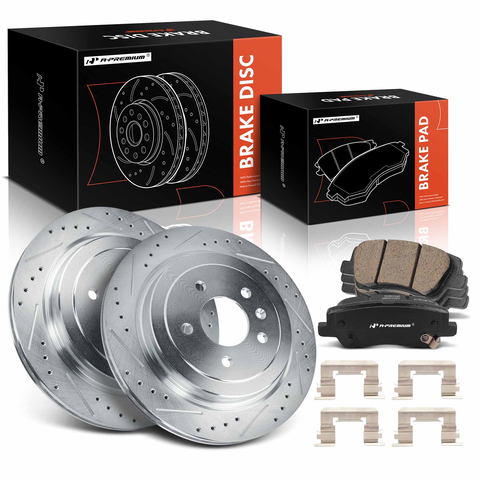AM Brake Disc and Pad Kit SKU PRMAPBRPS1273 OEM S12162135 AR82158XPR D1659-888