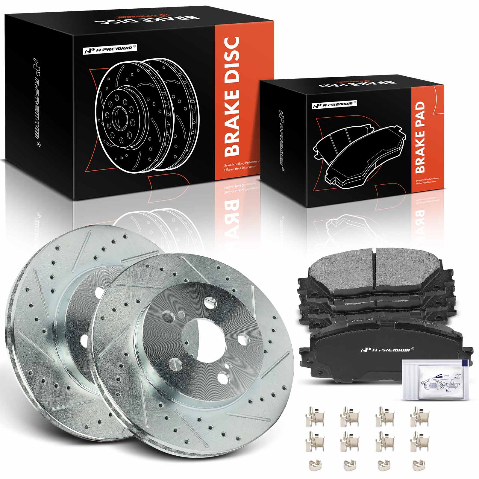 AM Brake Disc and Pad Kit SKU PRMAPBRPS1315 OEM S12144196-0833736 BR901586-982