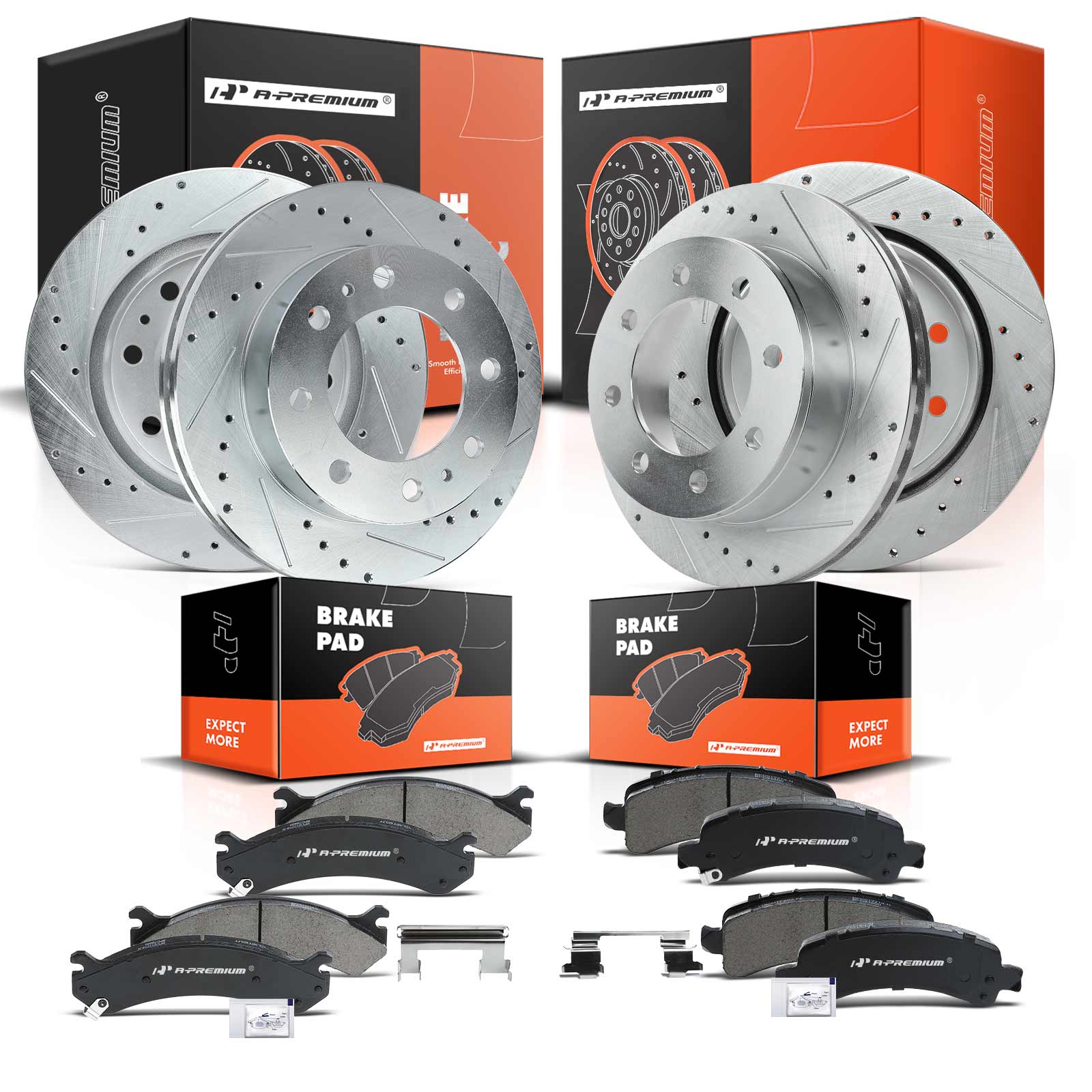 AM Brake Disc and Pad Kit SKU PRMAPBRPS133 OEM S55072-15942198-18060654 PRT52