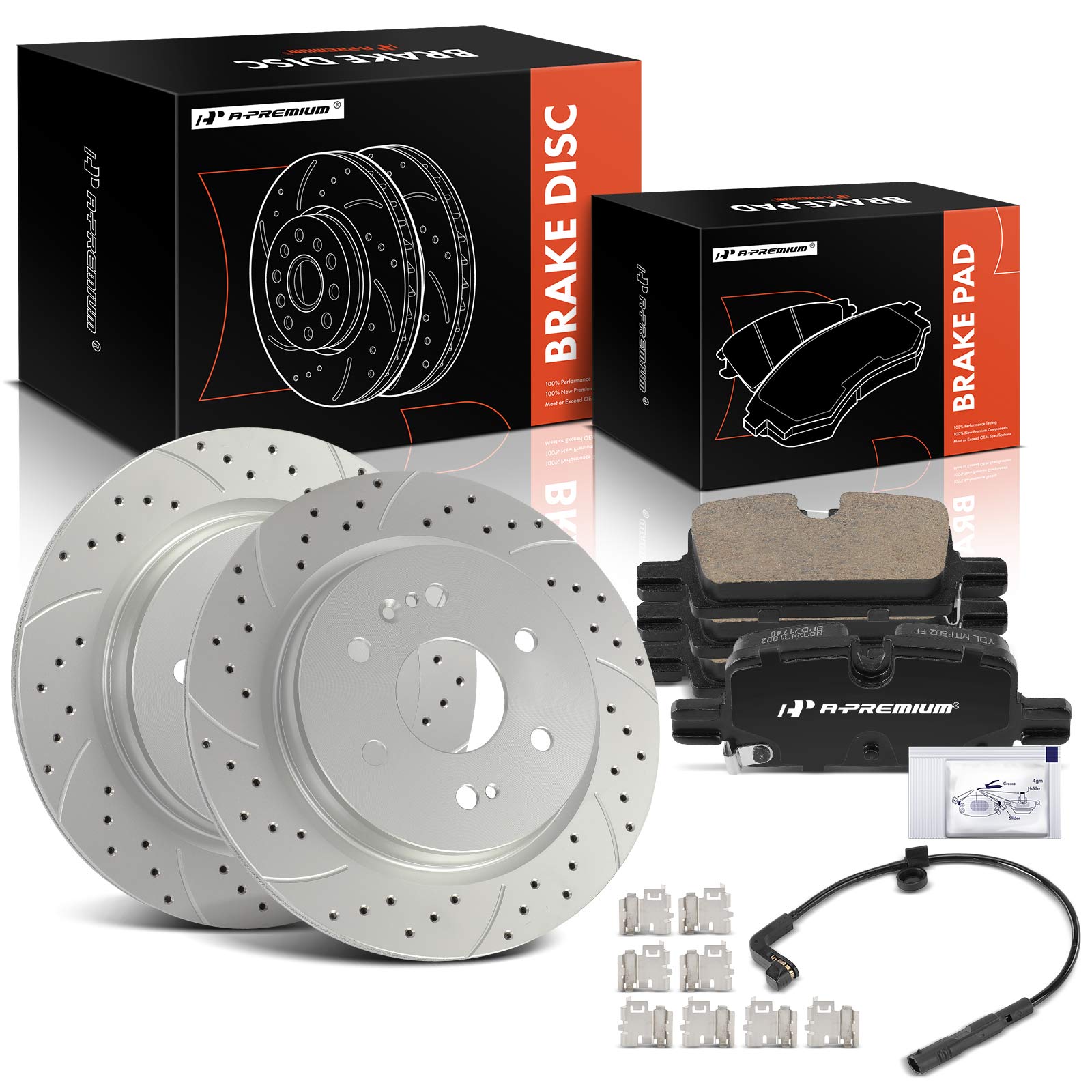 AM Brake Disc and Pad Kit SKU PRMAPBRPS1503 OEM S12166081 D2174