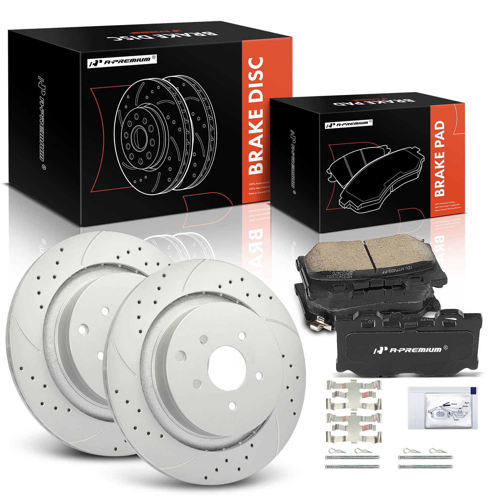 AM Brake Disc and Pad Kit SKU PRMAPBRPS1512 OEM D1347 S12142105