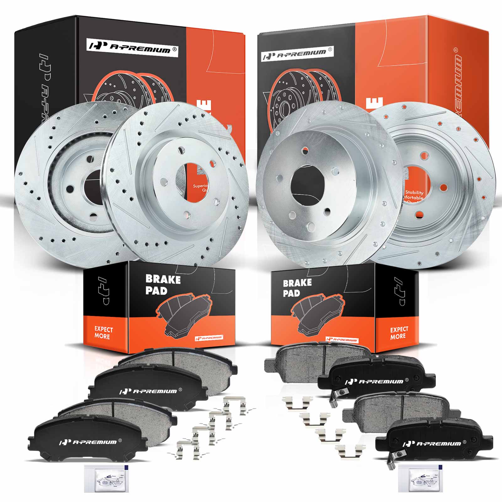 AM Brake Disc and Pad Kit SKU PRMAPBRPS156 OEM S31464 P815A S31312 P905-63167