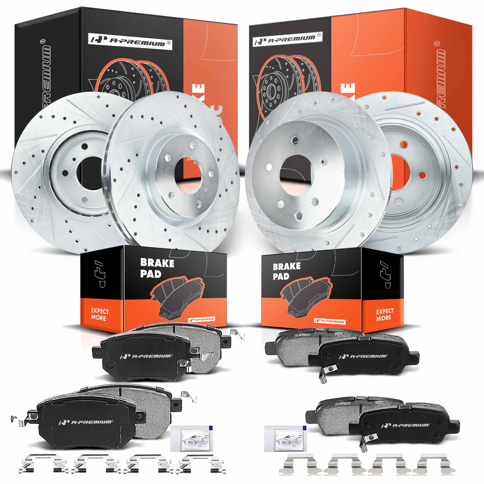 AM Brake Disc and Pad Kit SKU PRMAPBRPS172 OEM S31375 P969 S31312 P905-44060A