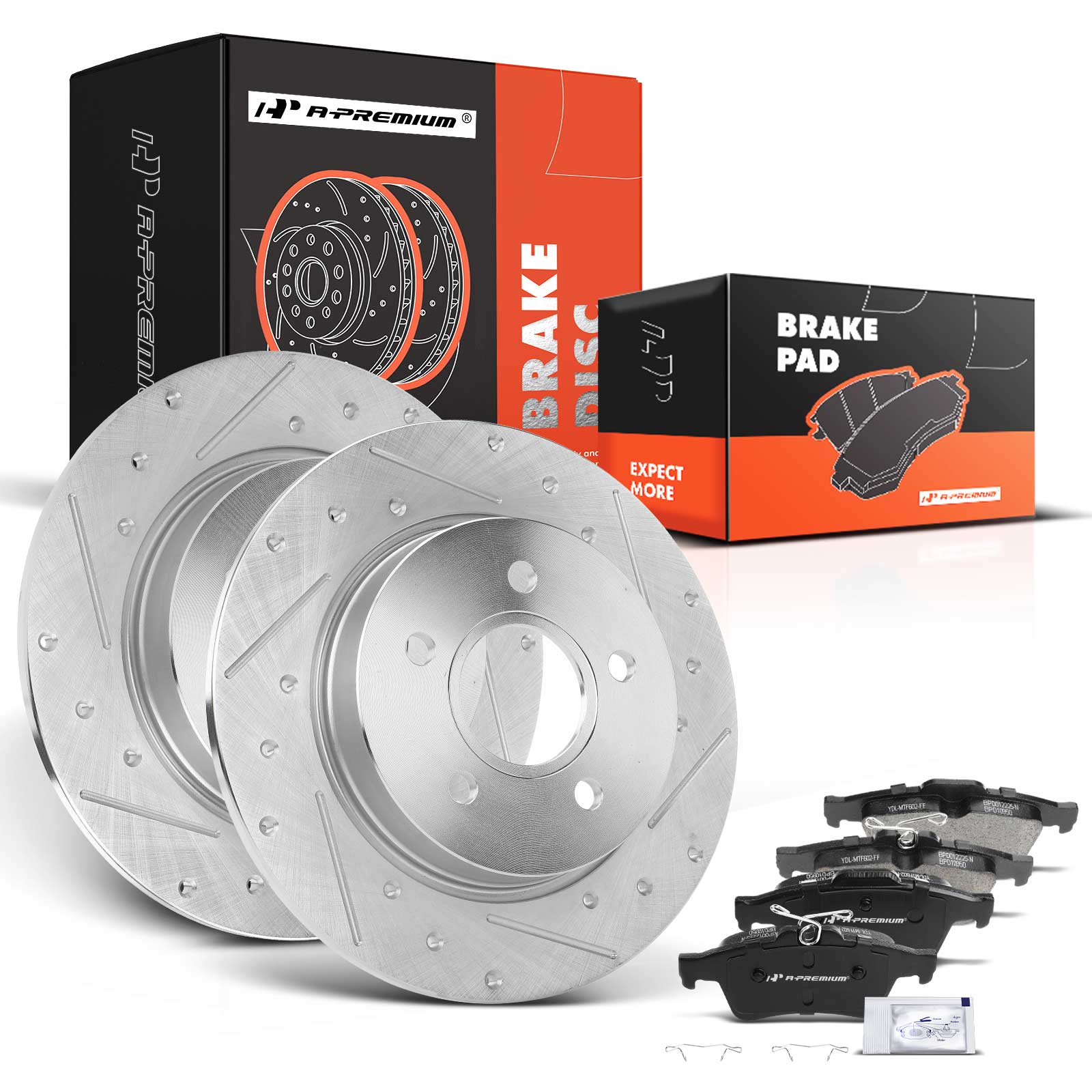 AM Brake Disc and Pad Kit SKU PRMAPBRPS280 OEM S54182 BR901068 BR90106801-680