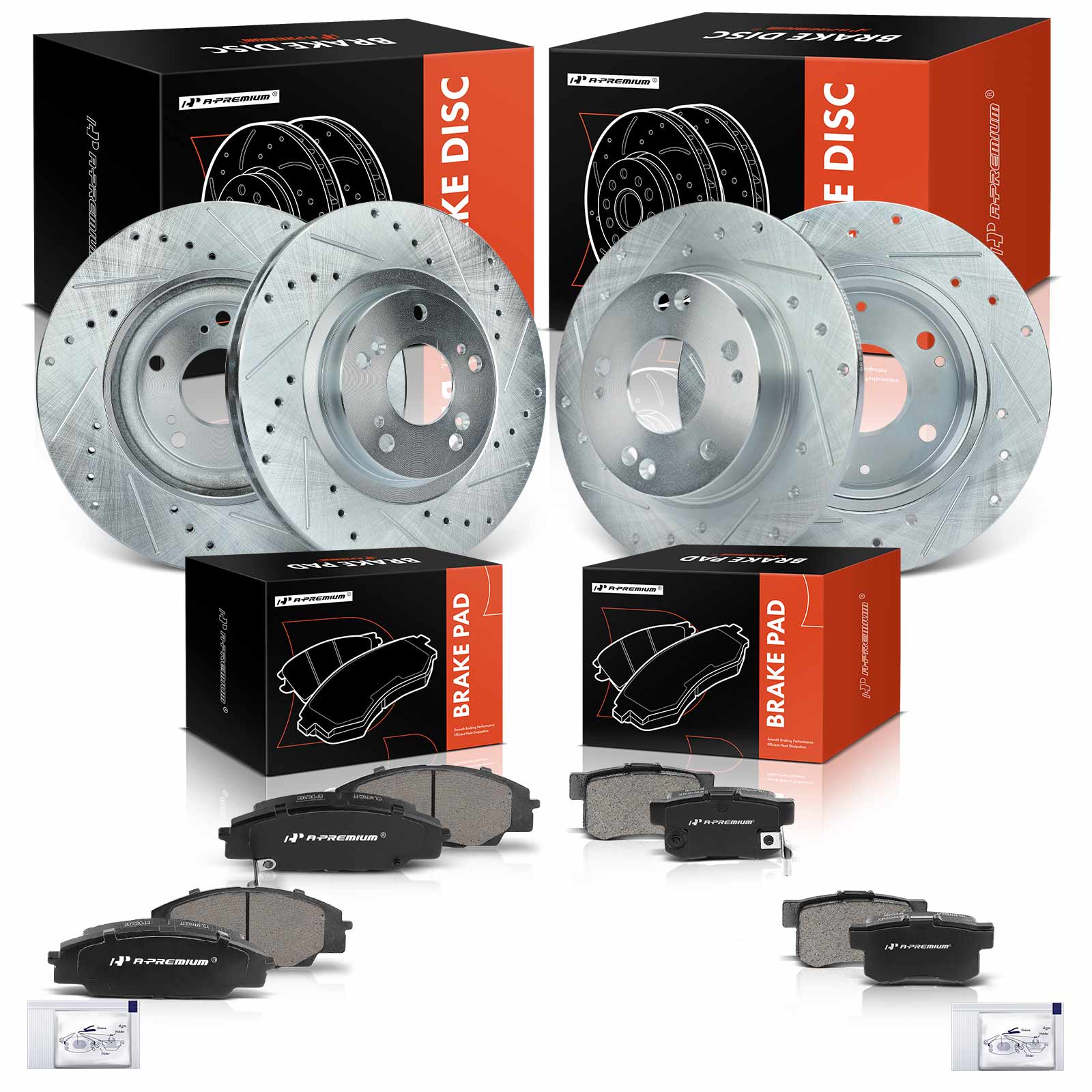 AM Brake Disc and Pad Kit SKU PRMAPBRPS697 OEM S31347 S31347-63159045L 631590