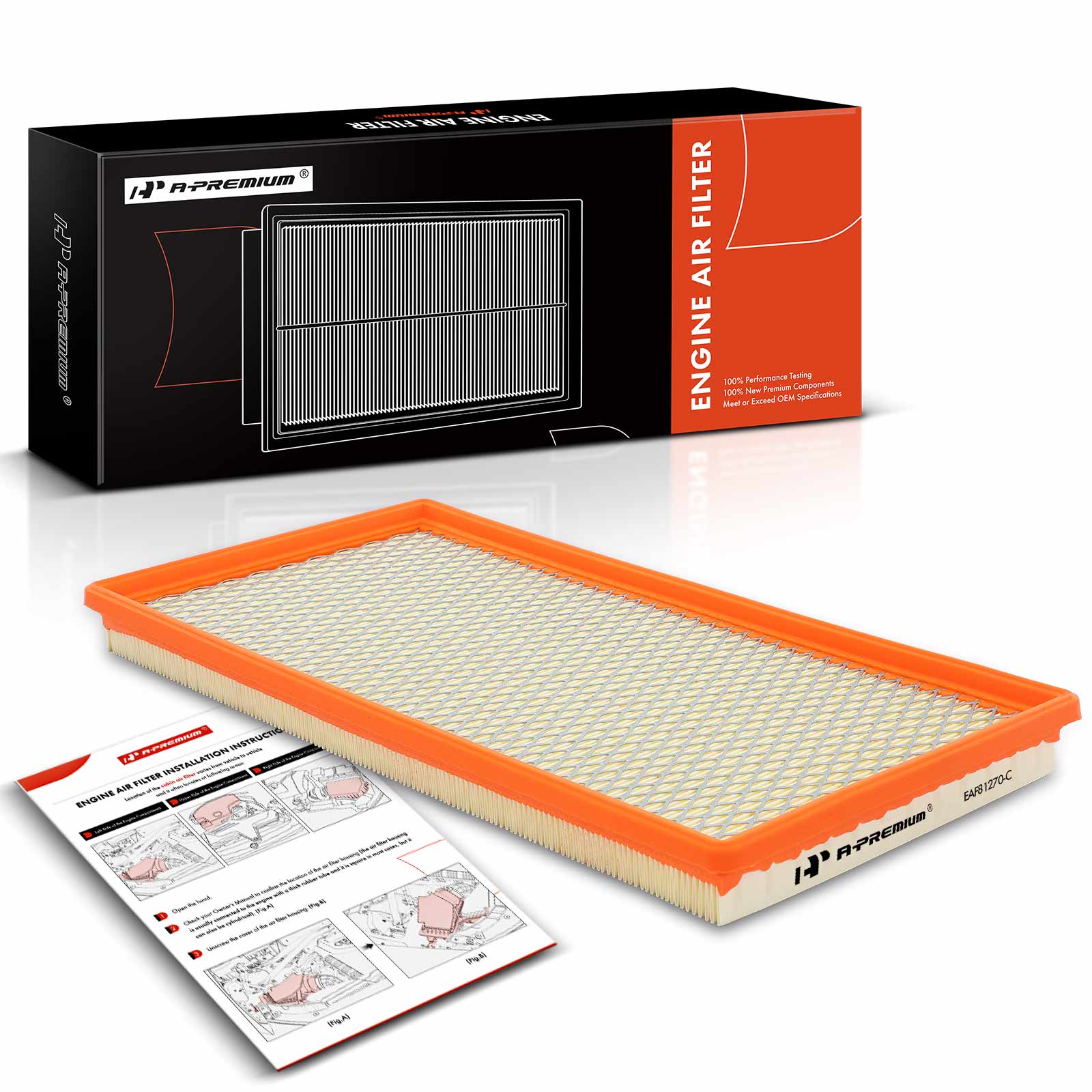 AM Air Filter SKU PRMAPEAF447 OEM CA8127 A1236C AF1236-6316 PA48