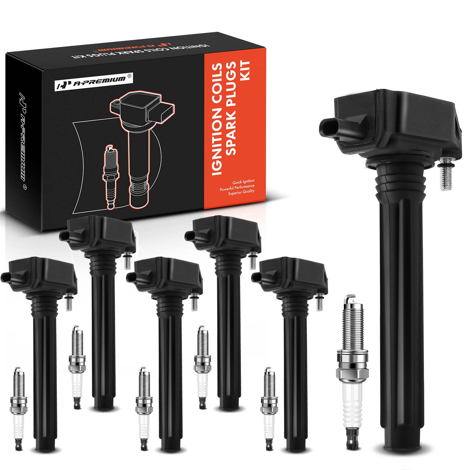 AM Ignition Coil and Spark Plug Kit SKU PRMAPIC0559 OEM UF648-05149168AI 2505484816-51