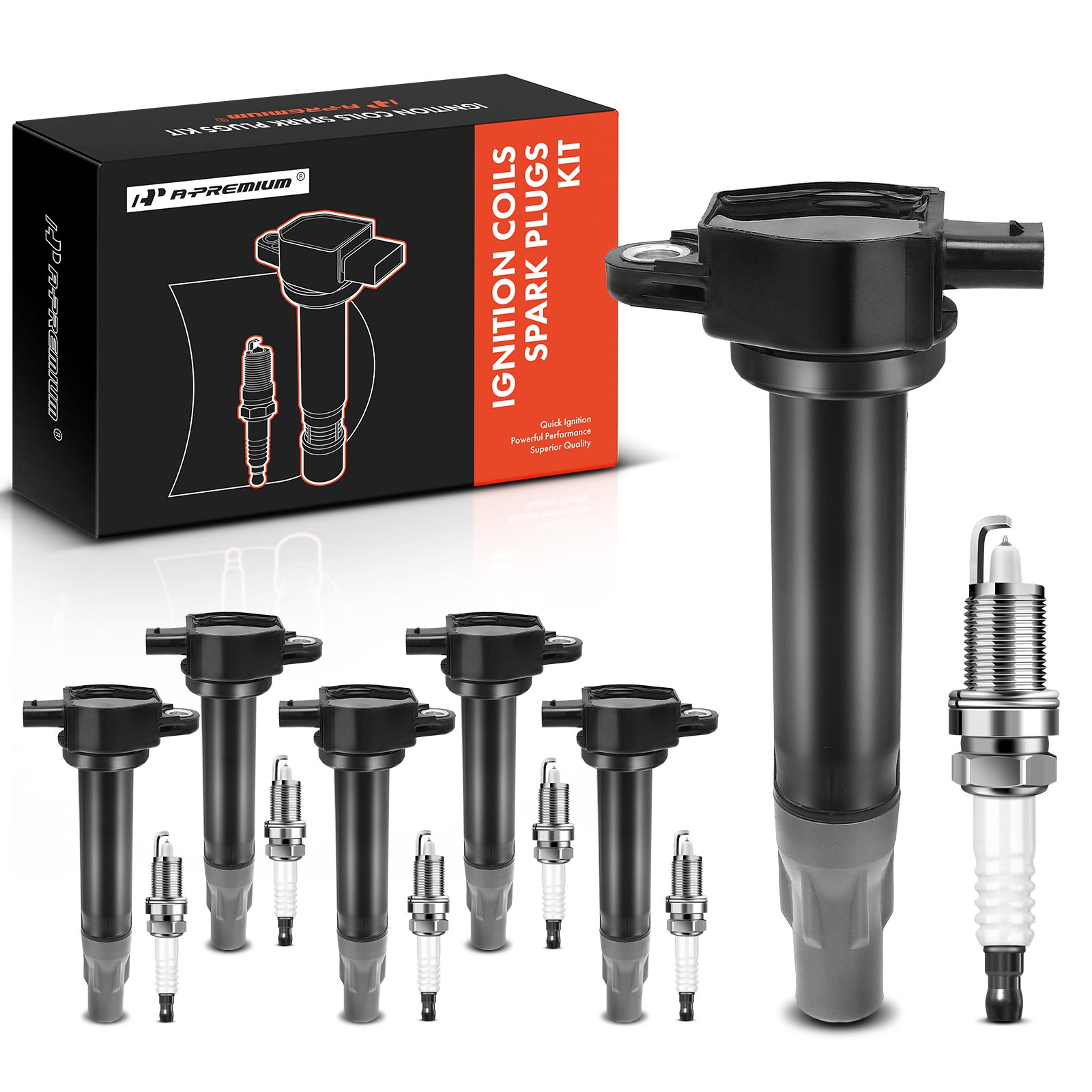 AM Ignition Coil and Spark Plug Kit SKU PRMAPIC0562 OEM UF502 UF502-04606869AB 0460686
