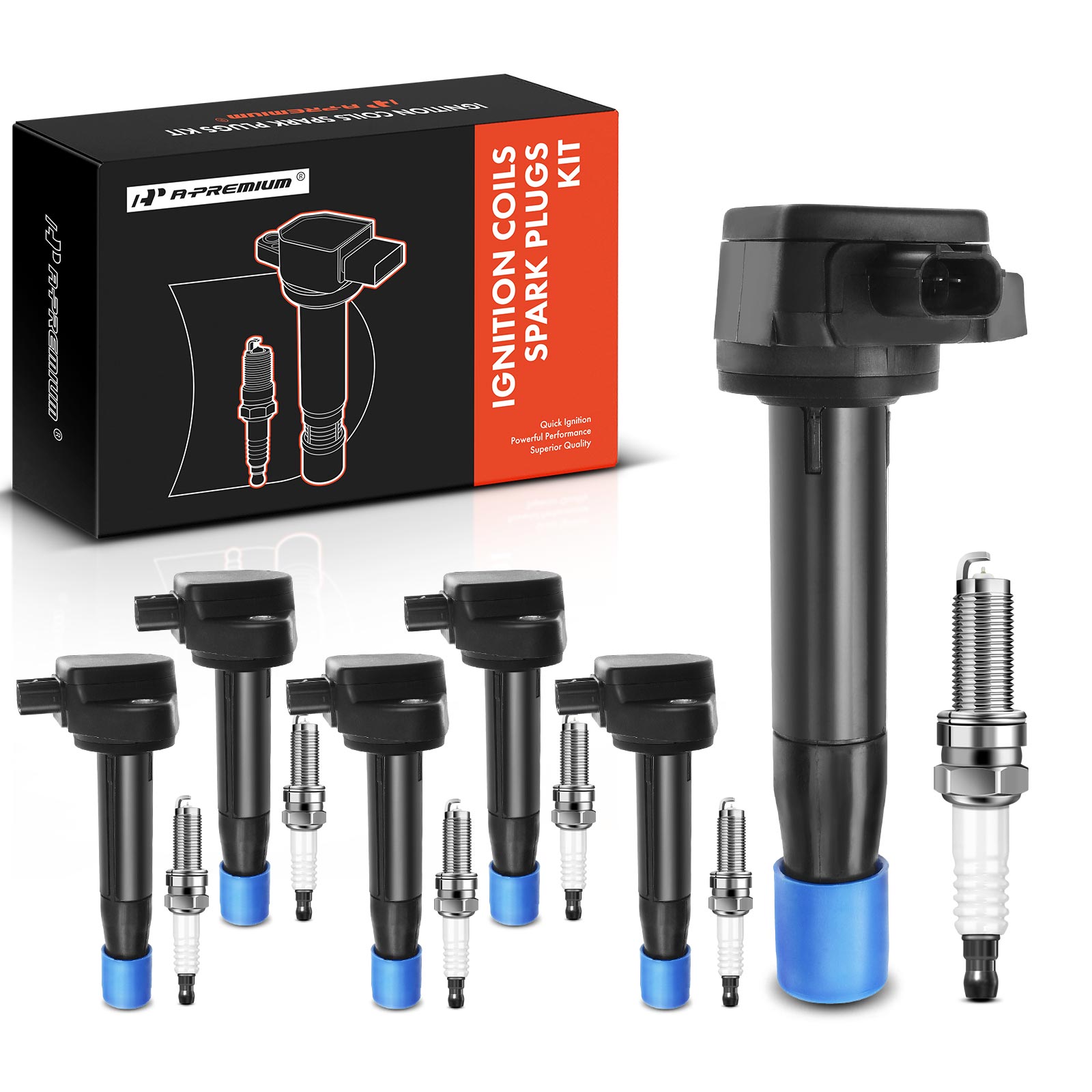 AM Ignition Coil and Spark Plug Kit SKU PRMAPIC0577 OEM UF603-30520R70A01-30520R70S01