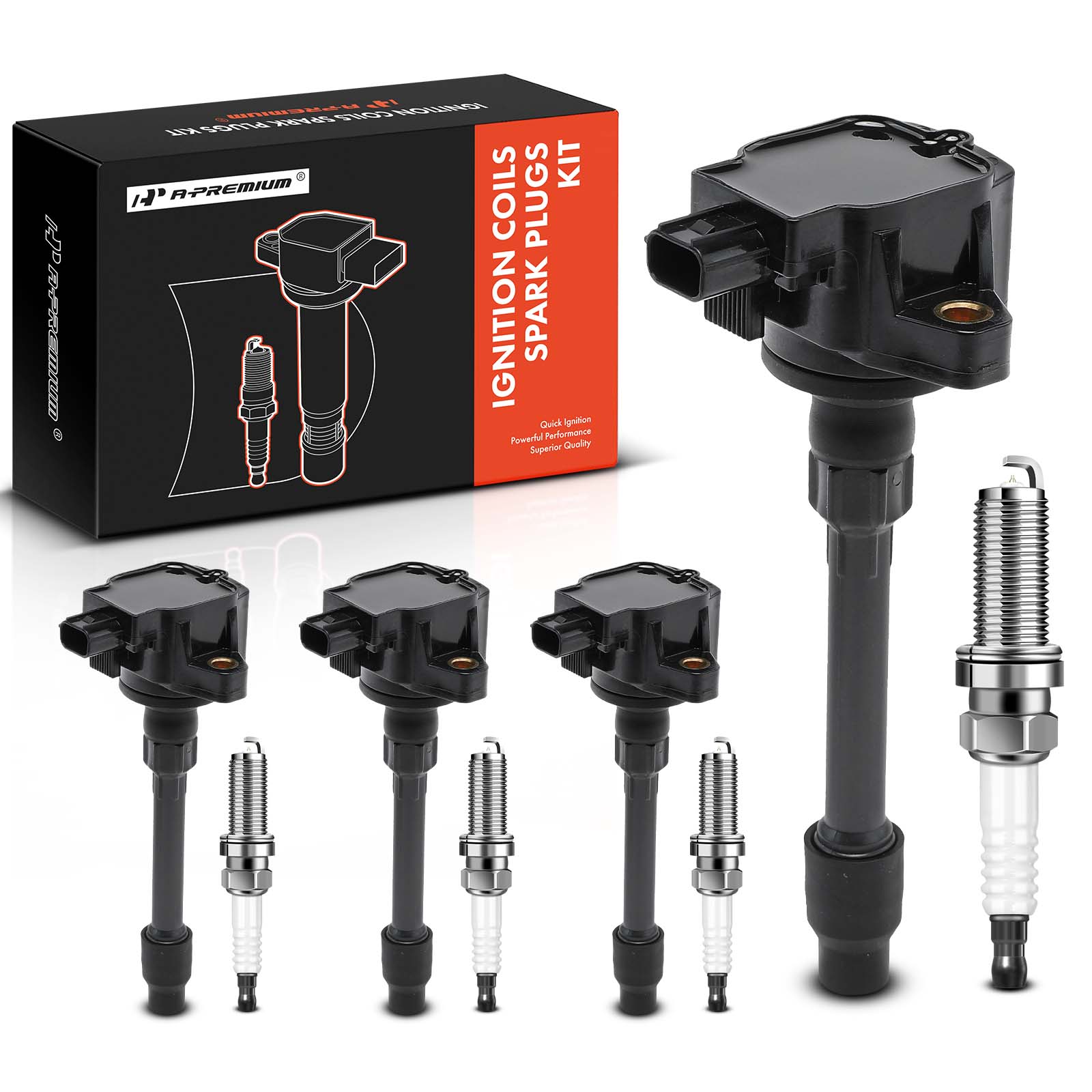 AM Ignition Coil and Spark Plug Kit SKU PRMAPIC0848PG OEM UF749-305205R0003-305205R0013