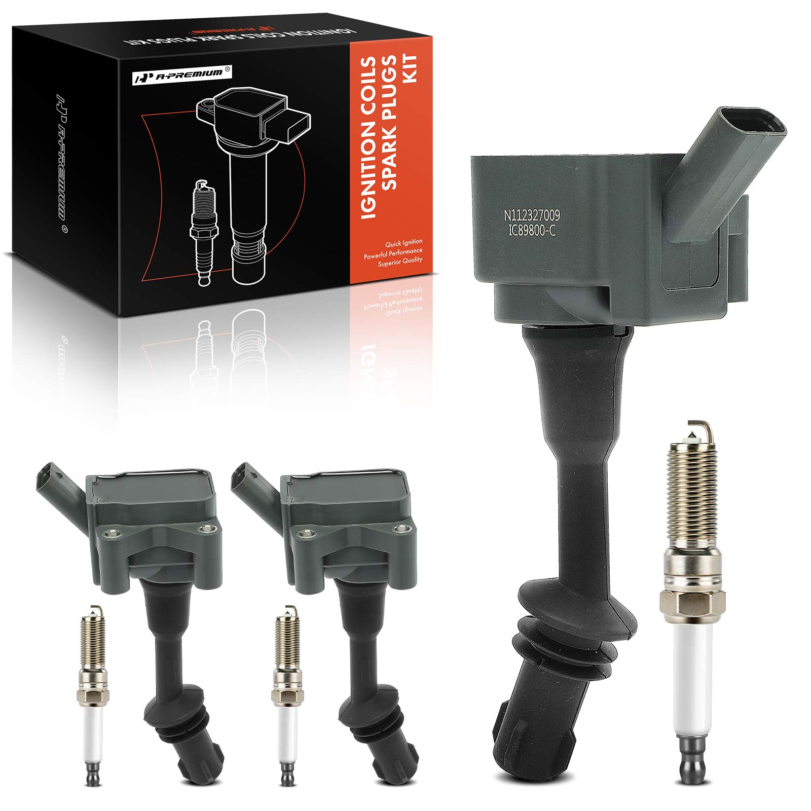 AM Ignition Coil and Spark Plug Kit SKU PRMAPIC0891 OEM UF898-55595166