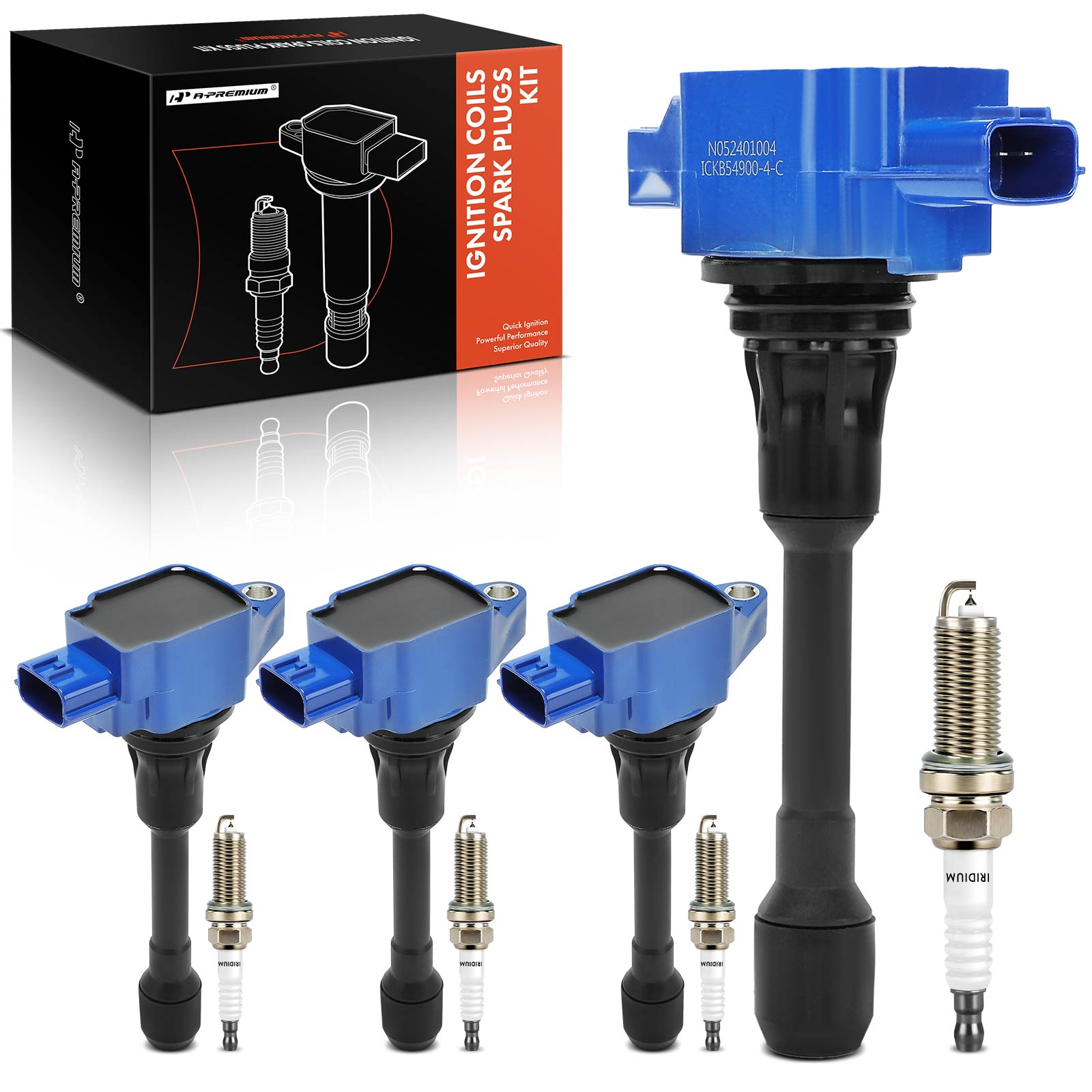 AM Ignition Coil and Spark Plug Kit SKU PRMAPIC1100 OEM UF549 UF739 UF509 UF617-22448E
