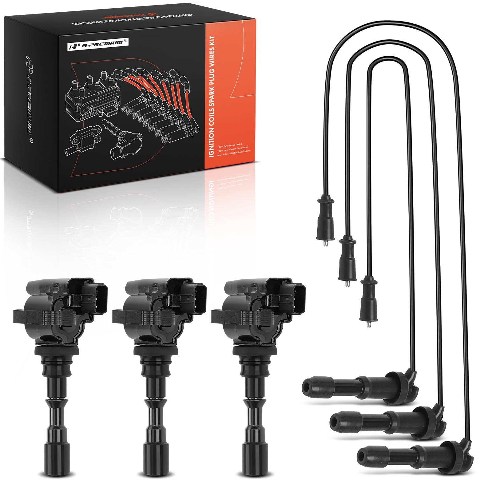 AM Ignition Coil and Spark Plug Kit SKU PRMAPIC1277 OEM UF431-2730039800-3730039800