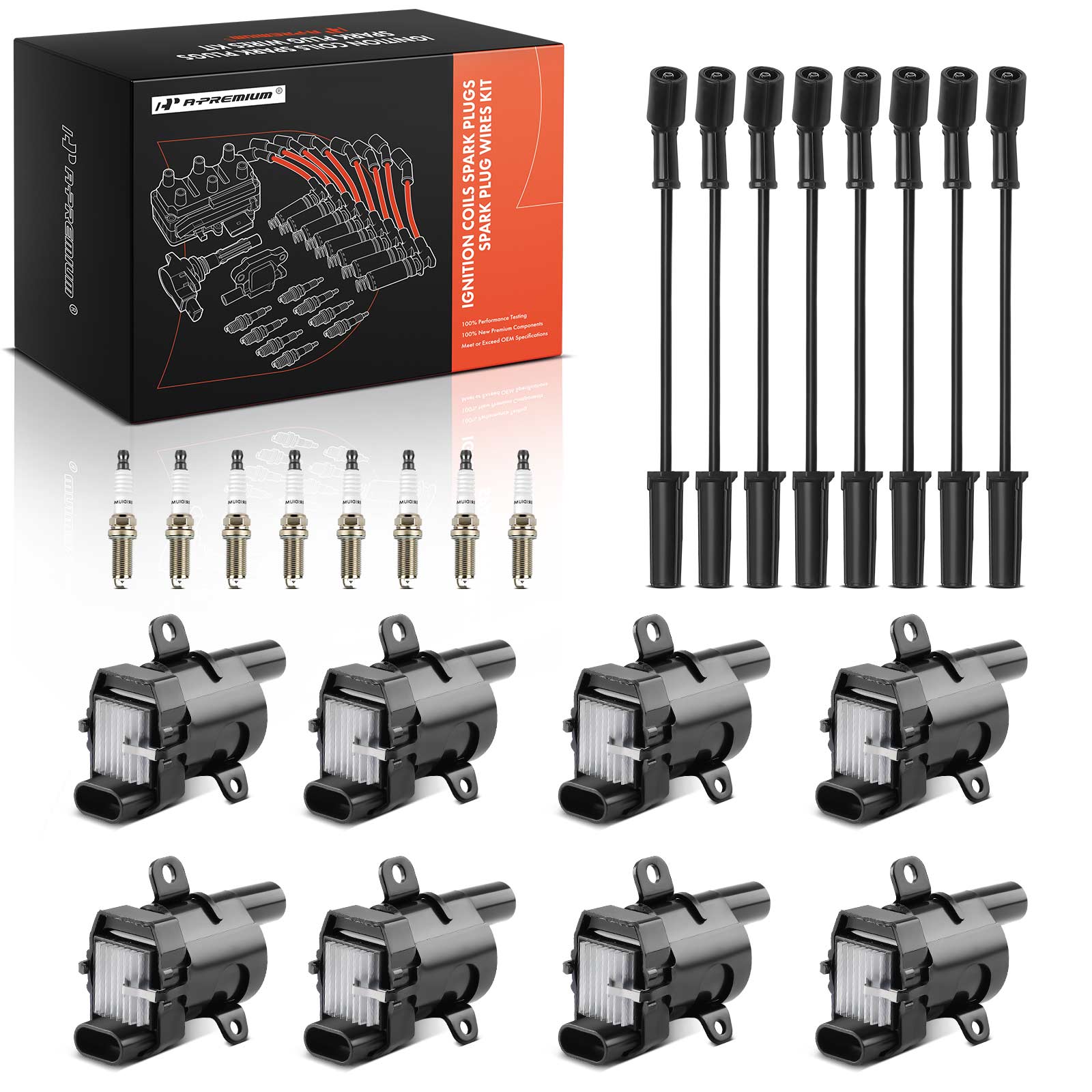 AM Ignition Coil and Spark Plug Kit SKU PRMAPIC1303 OEM UF262 D585-10457730-19005218-1