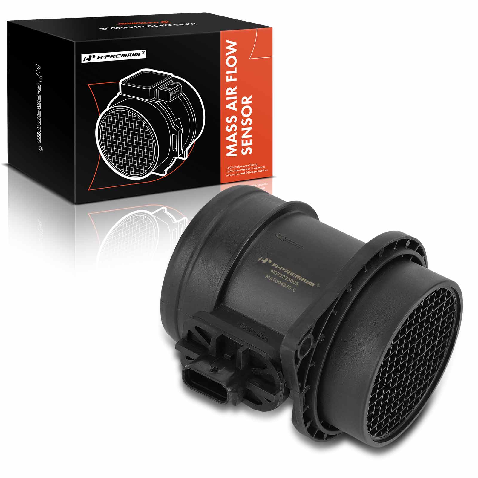 AM Mass Air Flow Sensor SKU PRMAPMAF338 OEM MAS0487 MA472-5S13444-02802182