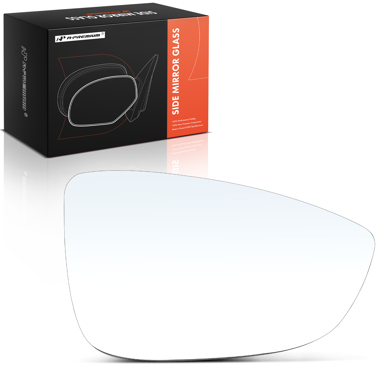 AM Mirror Glass SKU PRMAPMGS275 OEM 3C8857522C