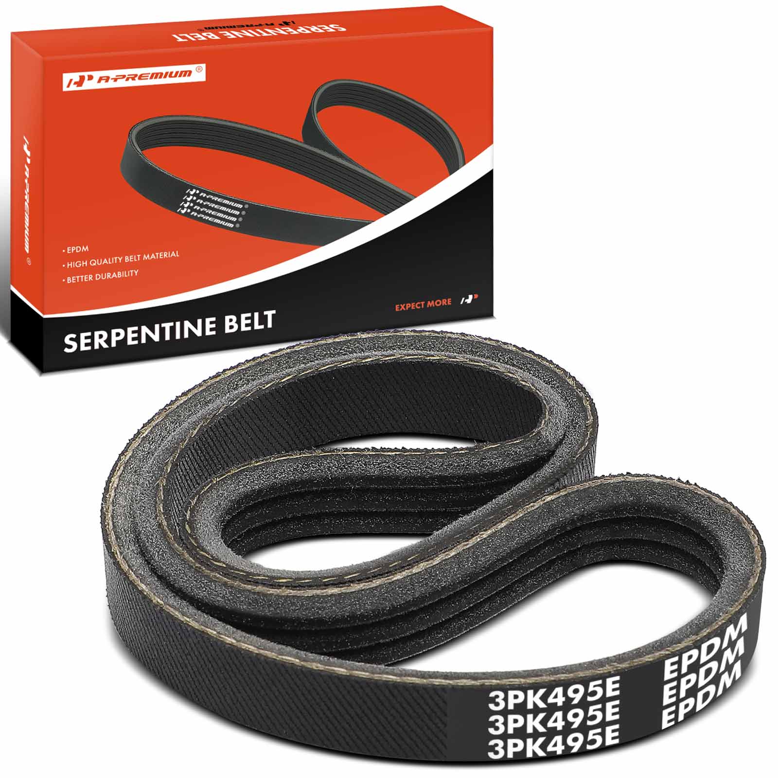 AM Serpentine Belt SKU PRMAPSBT014 OEM K030195SF 6E5E8K543CA 6E5Z8620