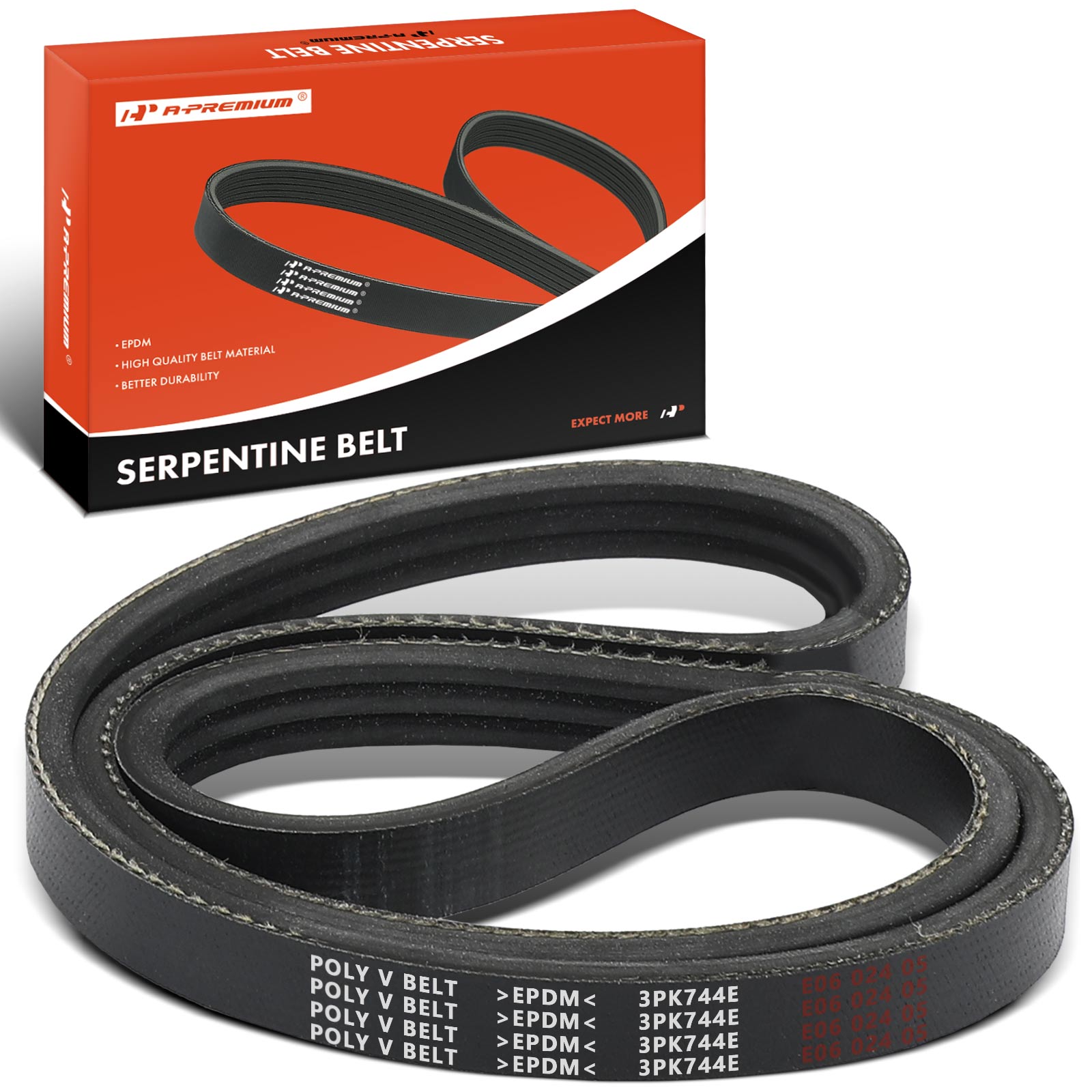 AM Serpentine Belt SKU PRMAPSBT037 OEM K030293SF 12643517-12658179