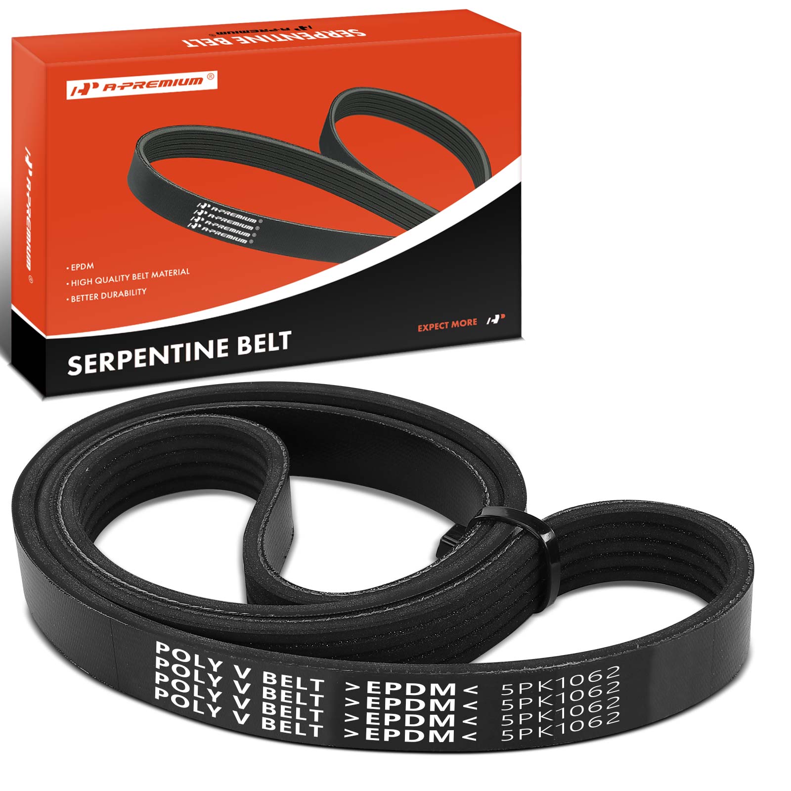 AM Serpentine Belt SKU PRMAPSBT072 OEM K050418-5PK1063-07K145933E 762