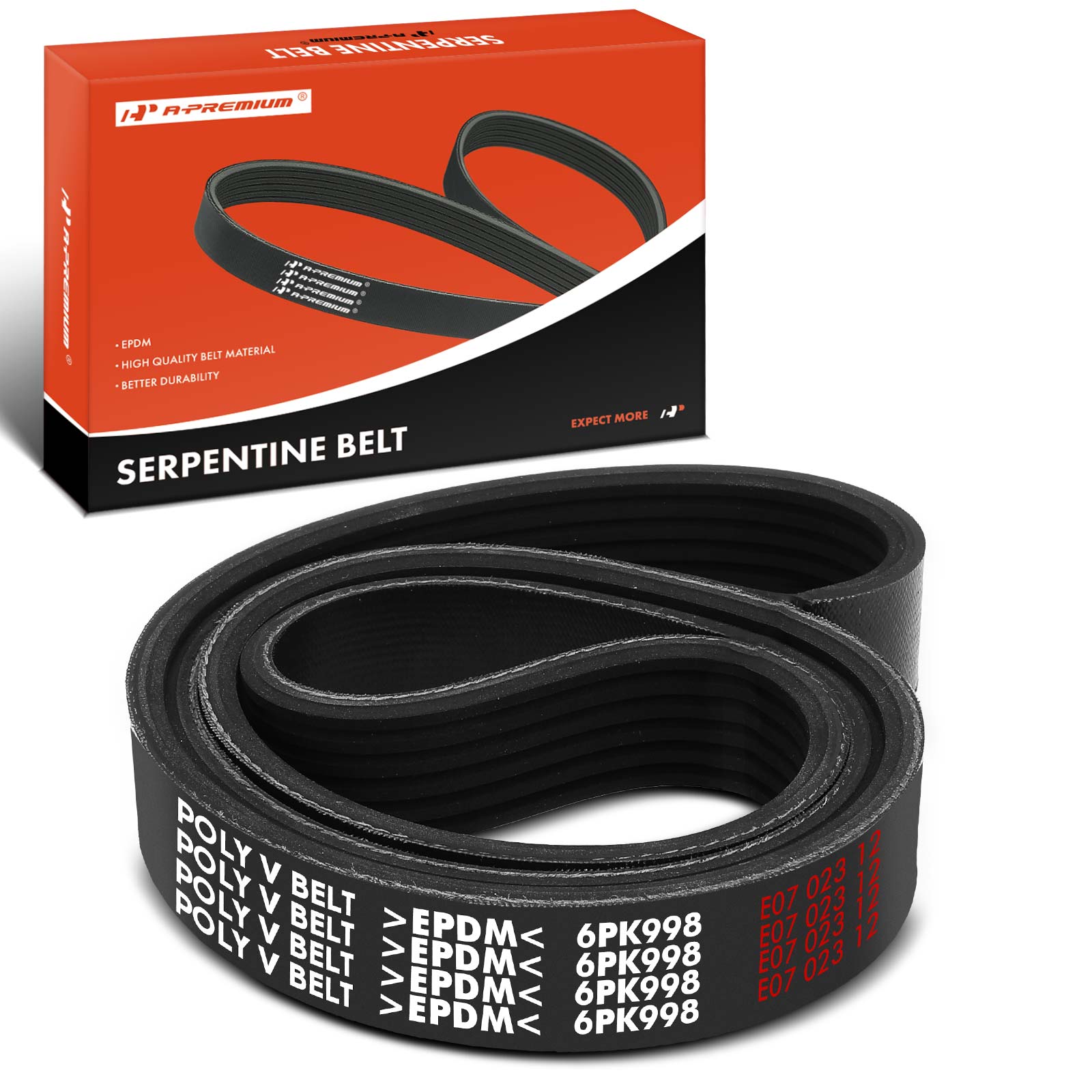 AM Serpentine Belt SKU PRMAPSBT084 OEM K060393-7C3Z8620C 9653204180-9