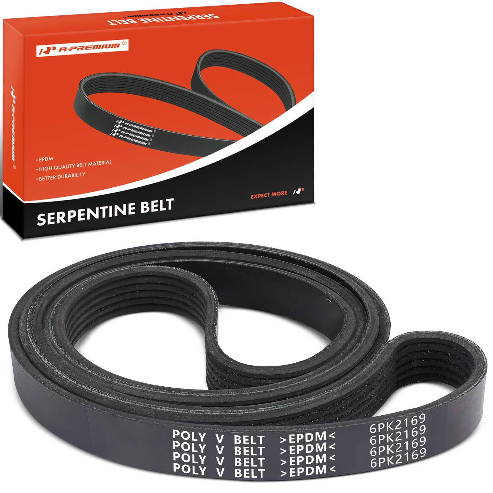 AM Serpentine Belt SKU PRMAPSBT168 OEM K060854-074260849S 10184955-12