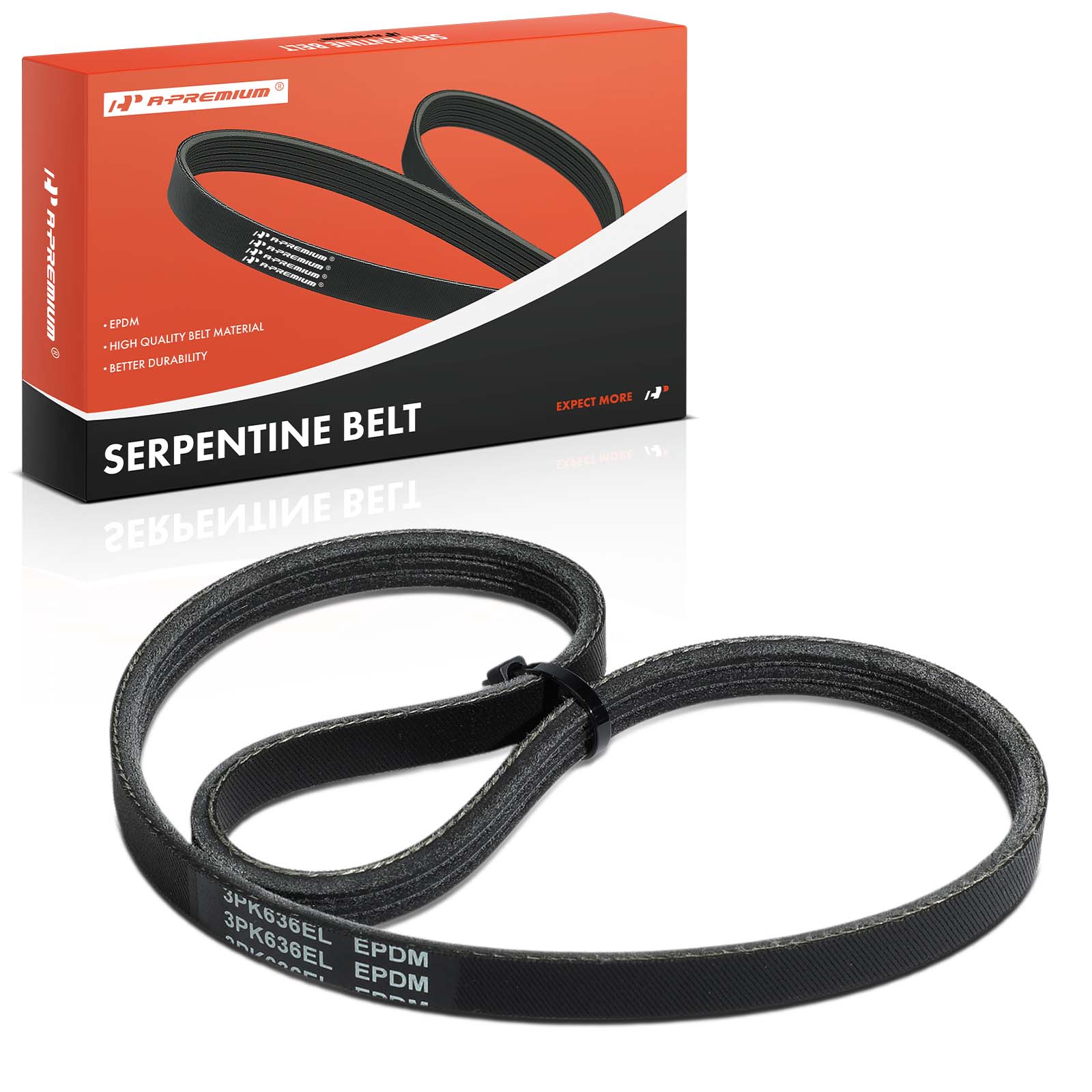 AM Serpentine Belt SKU PRMAPSBT308 OEM K030250SF 5L8E8K543AA 5L8Z8620