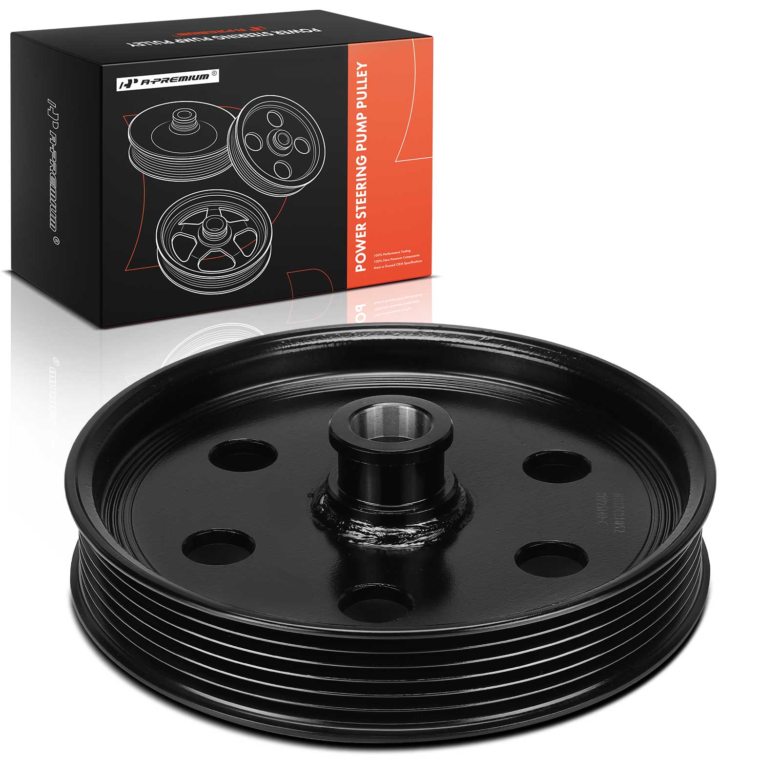 AM Power Steering Pump Pulley SKU PRMAPSPP032 OEM 3P25140-300003 D9AZ3A733A E57Y