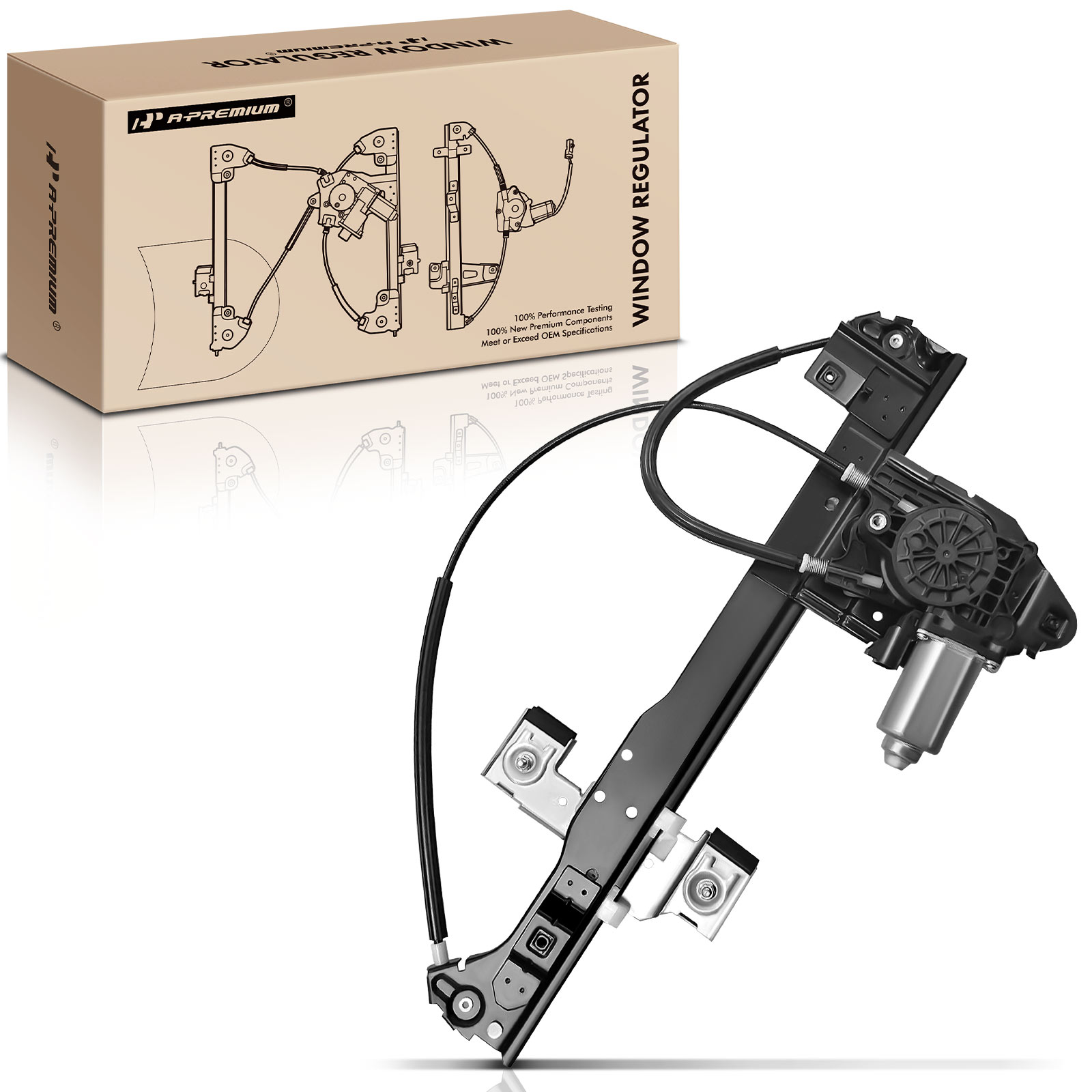 AM Window Regulator SKU PRMAPWR0396C OEM 10356992-15205952-15893782 GM1