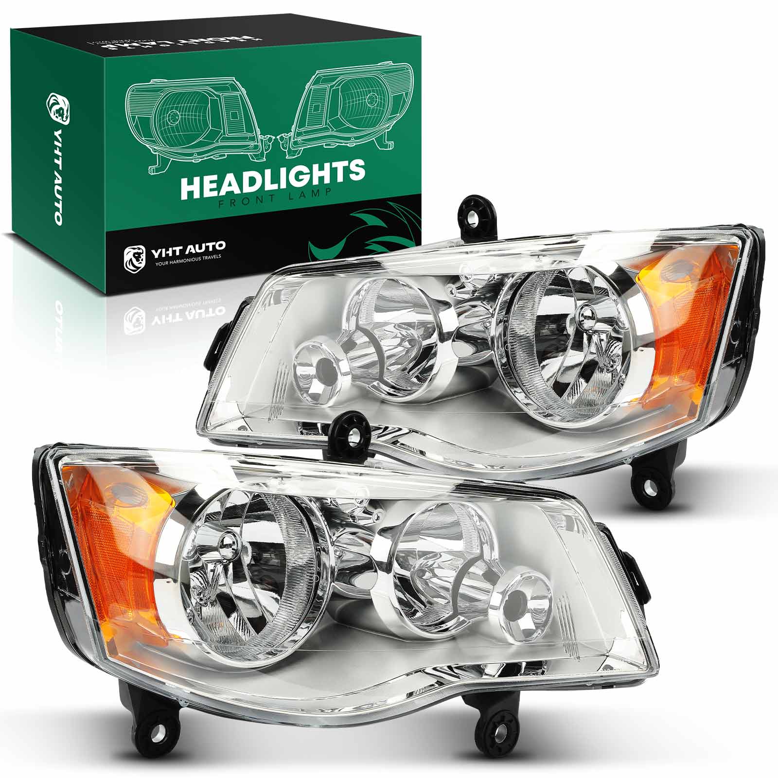 AM Headlight SKU PRMYHTHDL0004 OEM 5113337AG 5113336AF 5113337AC