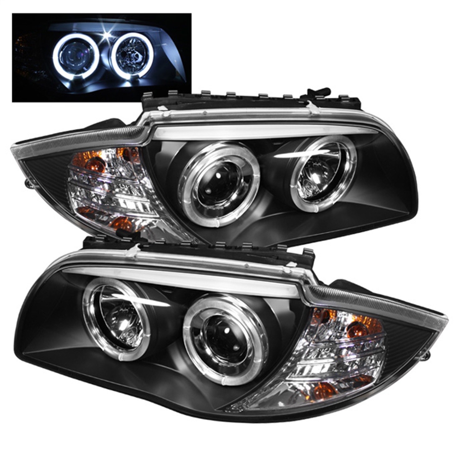 AM Headlight SKU PRO YD BMWE87 HL BK