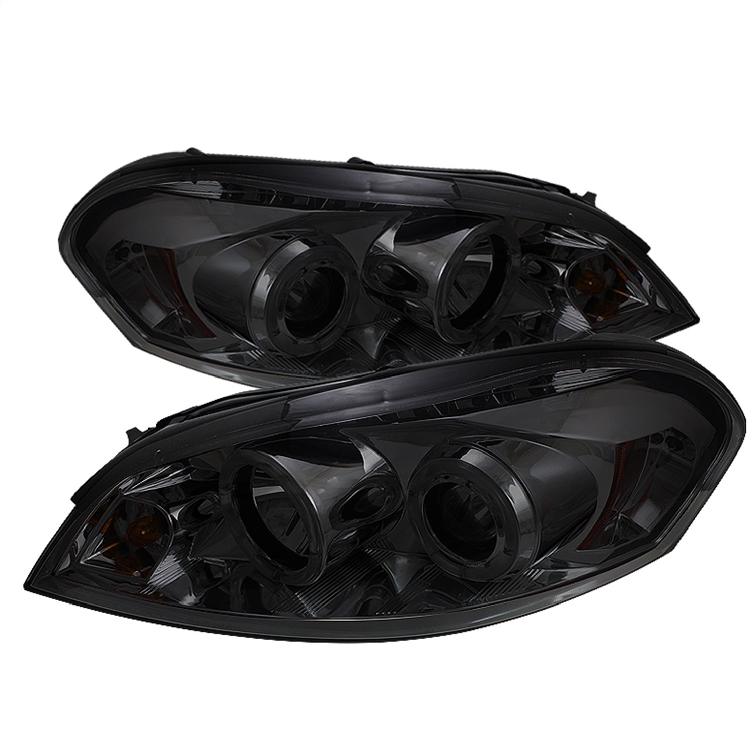 AM IMPALA 06-13 IMPALA LIMITED 14-16 MONTE CARLO 06-07 HEAD LAMP RH AND LH Projector Type LED Halo Smoke SKU PRO YD CHIP06 HL SM