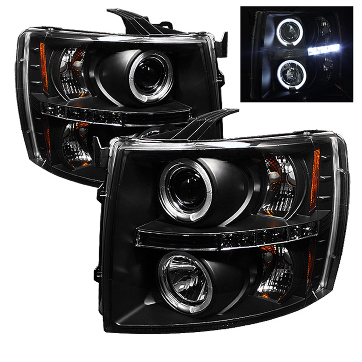 AM Headlight SKU PRO YD CS07 HL BK