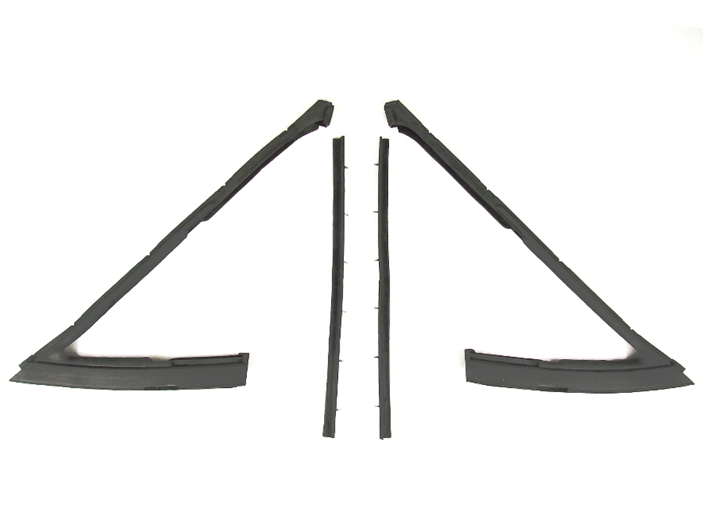 AM EPDM Molded Vent Glass Weatherstrip Seal Kit Left and Right 4 Piece Set SKU PRPVWK171068