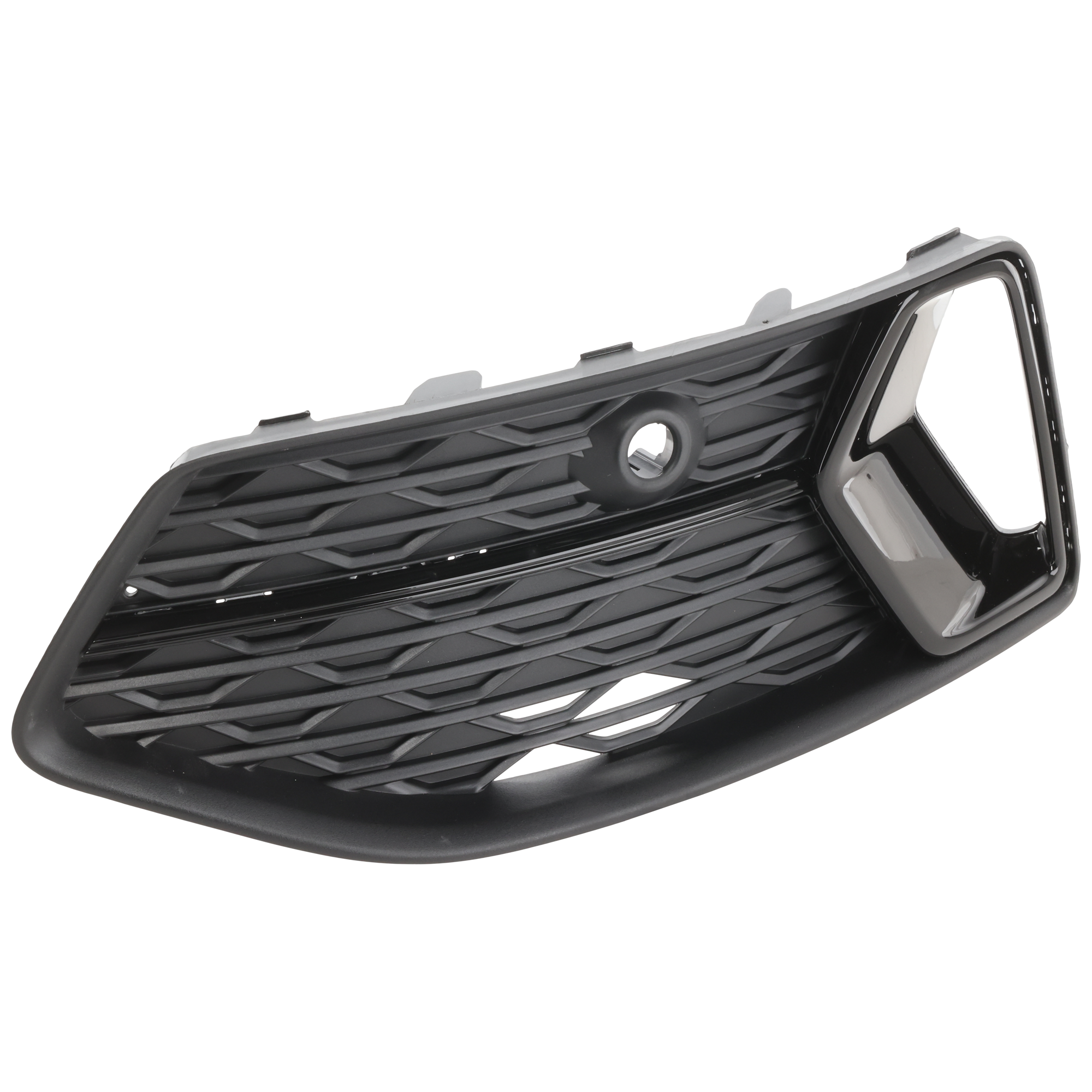 AM A6 QUATTRO 19-23 FRONT BUMPER GRILLE LH Outer Textured Black w Painted Black Insert w o S Line Package Premium Premium Plus Prestige Model SKU RA01530028 Partslink AU1038153 OEM 4K0807647DT94