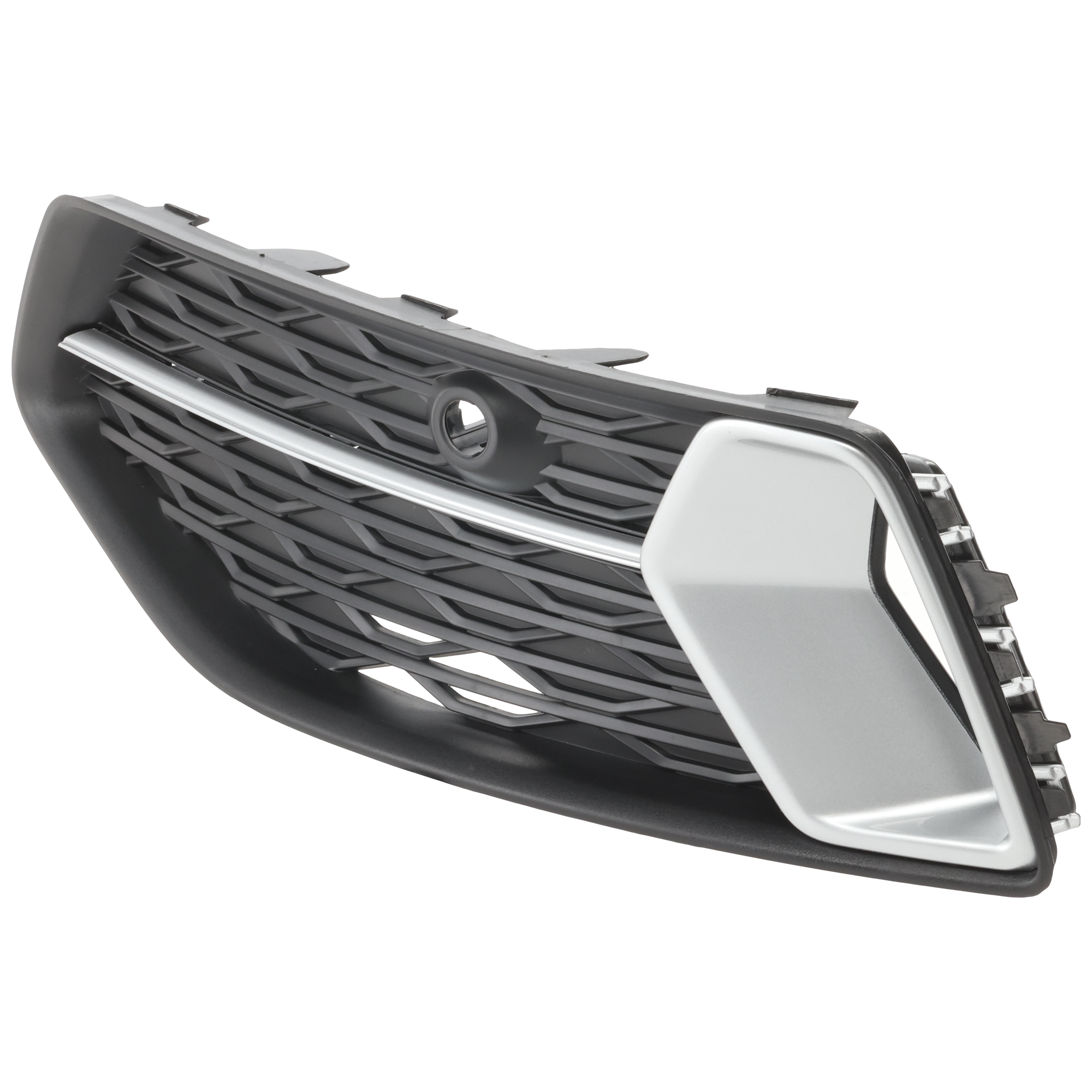 AM A6 QUATTRO 19-23 FRONT BUMPER GRILLE LH Outer Textured Black w Chrome Insert w o S Line Package Premium Premium Plus Prestige Model SKU RA01530030 Partslink AU1038152 OEM 4K0807647D3HB