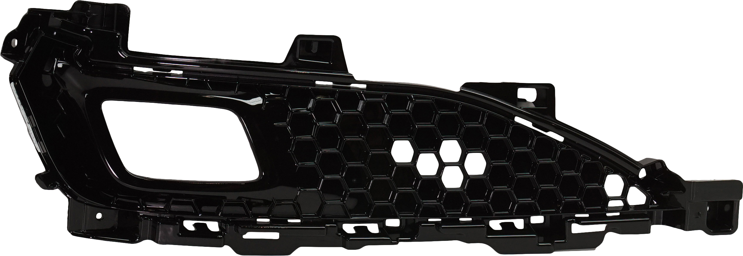 AM TLX 18-20 FRONT BUMPER GRILLE LH Outer w Fog Light Hole Advance Base Elite Technology Models SKU RA01550008 Partslink AC1038120 OEM 71107TZ3A40