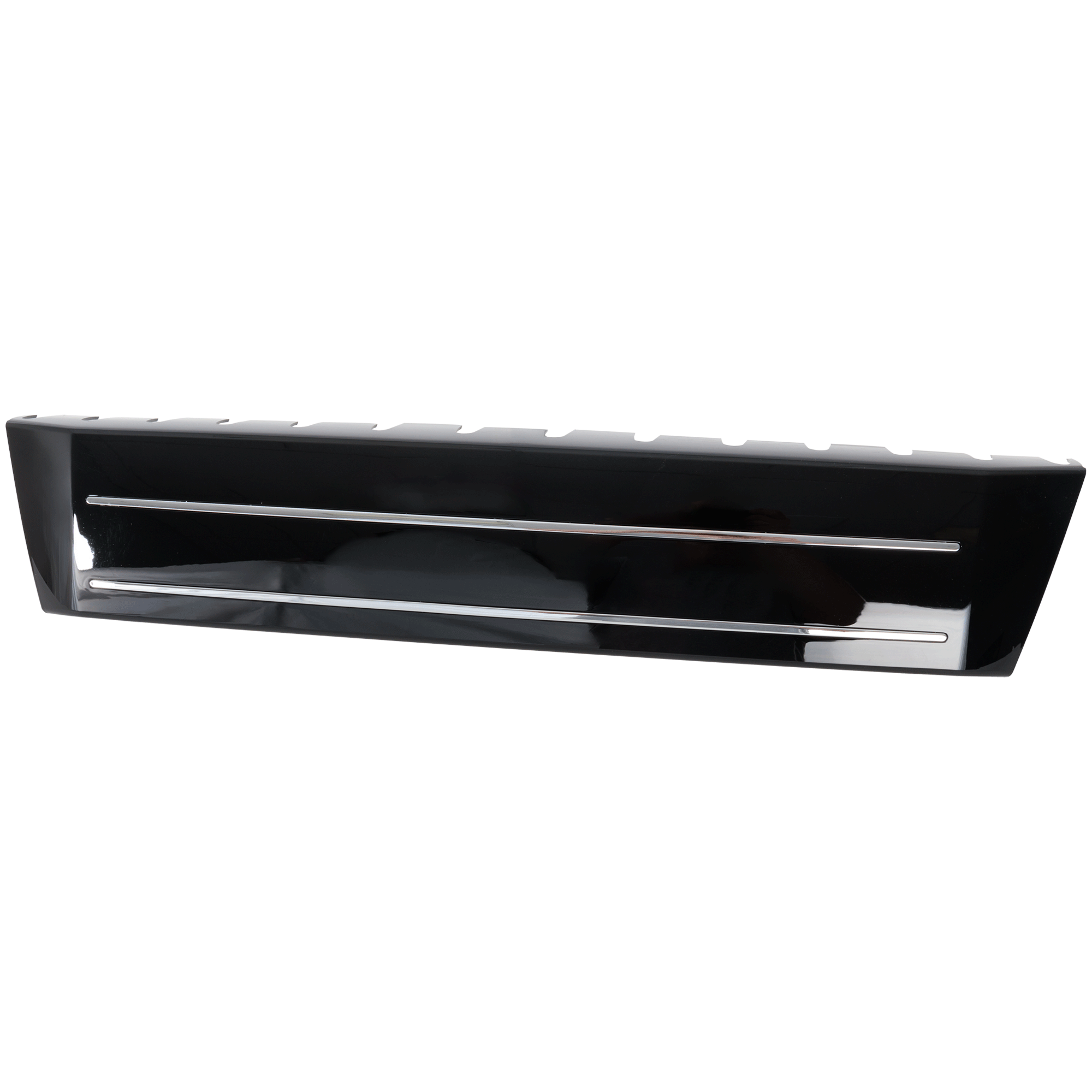 AM Q5-13-17 FRONT LICENSE PLATE BRACKET Glossy Black w o Park Distance Control Sensor Holes Exc. Hybrid Models SKU RA01730026 Partslink AU1068132 OEM 8R0807287DT94