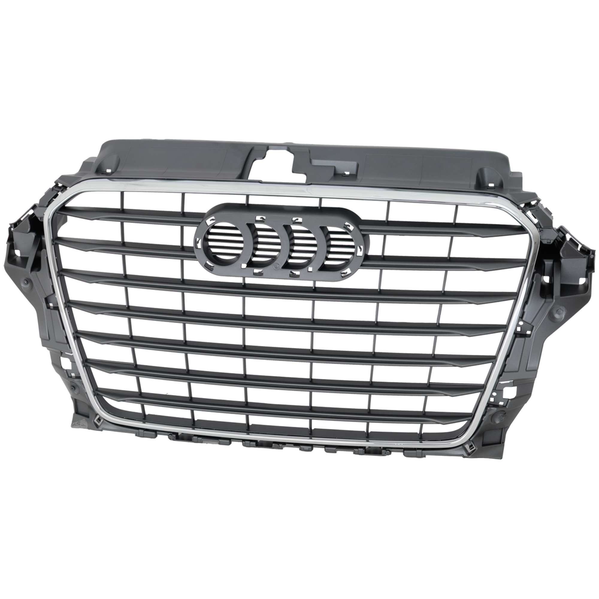 AM A3-15-16 GRILLE Dark Gray Shell and Insert w Chrome Molding Sedan SKU RA07010012 Partslink AU1200136 OEM 8V5853651B1QP