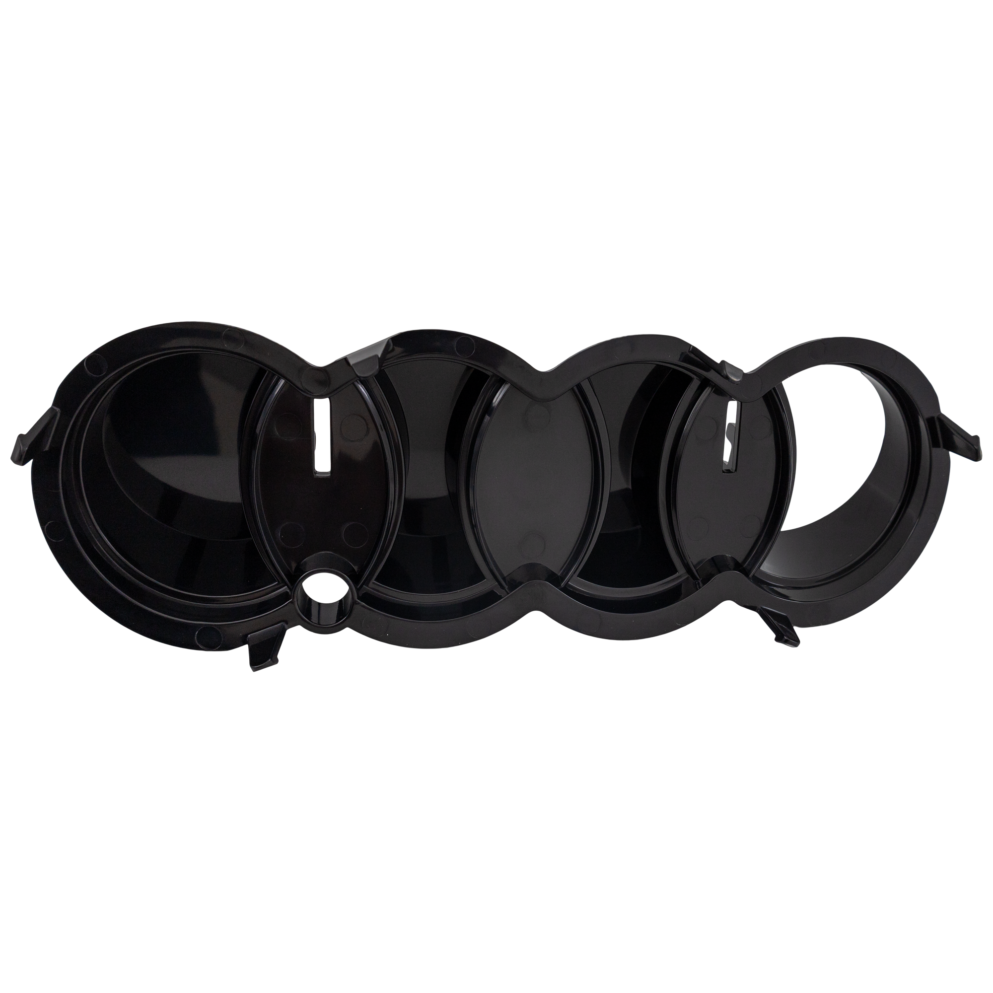 AM Q7-17-19 GRILLE EMBLEM MOUNT Emblem Plate Black w Night Vision SKU RA07090002 Partslink AU1203101 OEM 4M0853169C