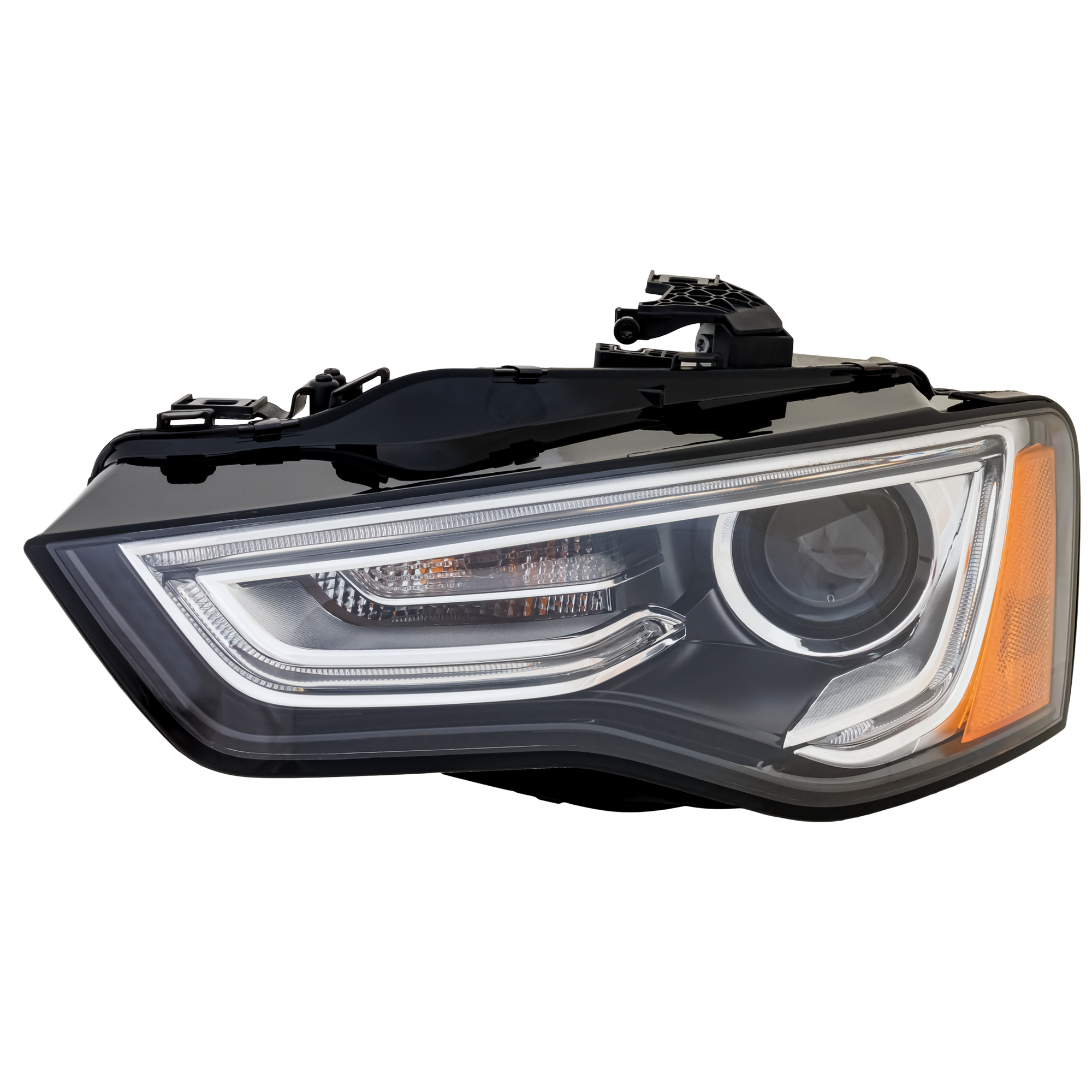 AM A4 S4-13-16 A5 S5-13-17 HEAD LAMP LH Lens and Housing HID Xenon A4 S4-13-16 Sedan Wagon A5 S5-13-17 Coupe w o Curve Lighting From 5-9-12 SKU RA10010038 OEM 8T0941043E PFM
