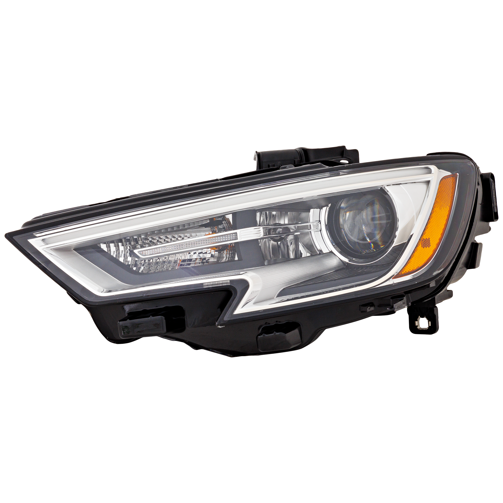 AM A3 S3-17-20 HEAD LAMP LH Lens and Housing HID Xenon w o HID Kit CAPA SKU RA10010062UQ OEM 8V0941043G PFM